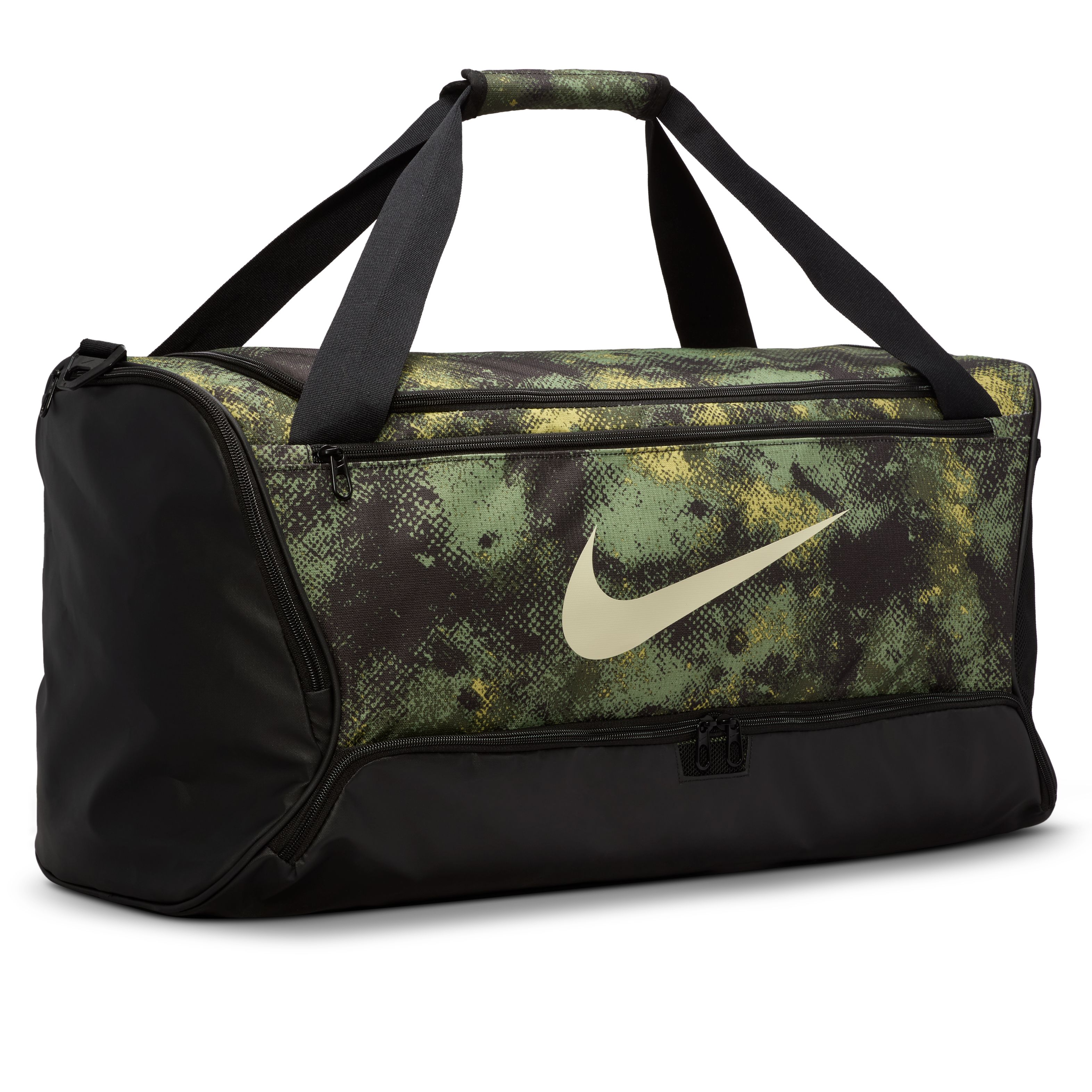 Nike Nk Brsla M Duff - 9.5 Camo Aop Maletín verde de hombre para entrenamiento