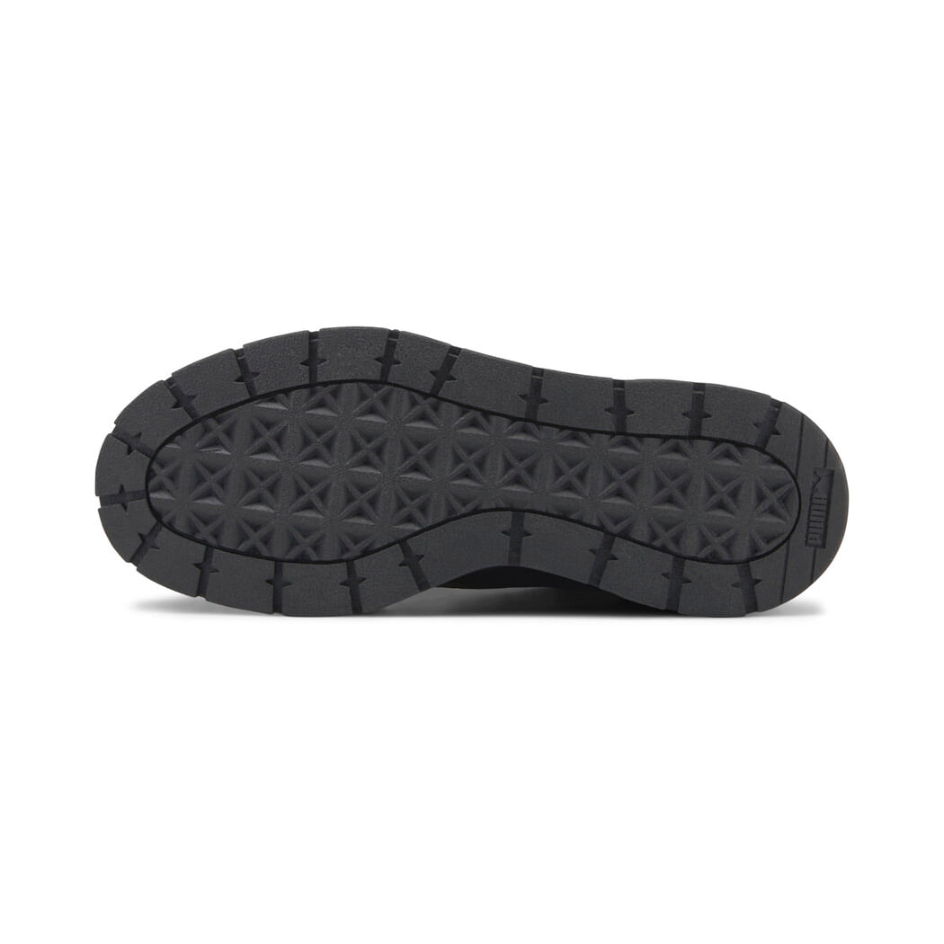 Puma Mayze Stack Lthr Wns Tenis negro de mujer lifestyle