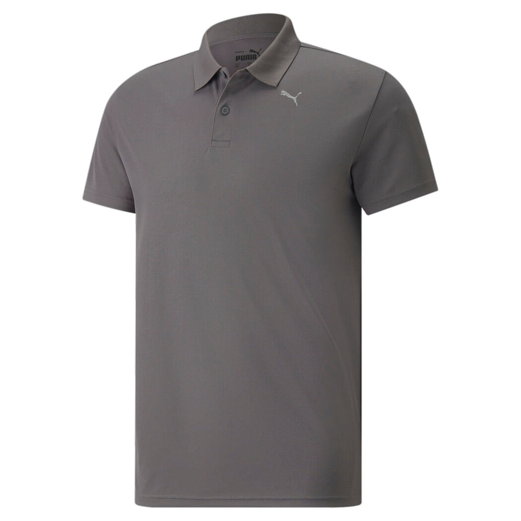 Puma Performance Polo Polo gris de hombre para entrenamiento