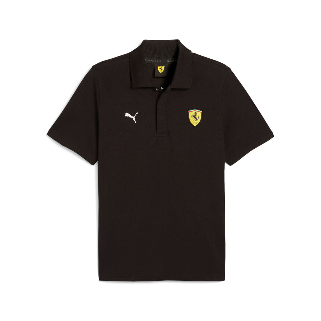Puma Ferrari Race Graphic Polo Polo negro de hombre lifestyle