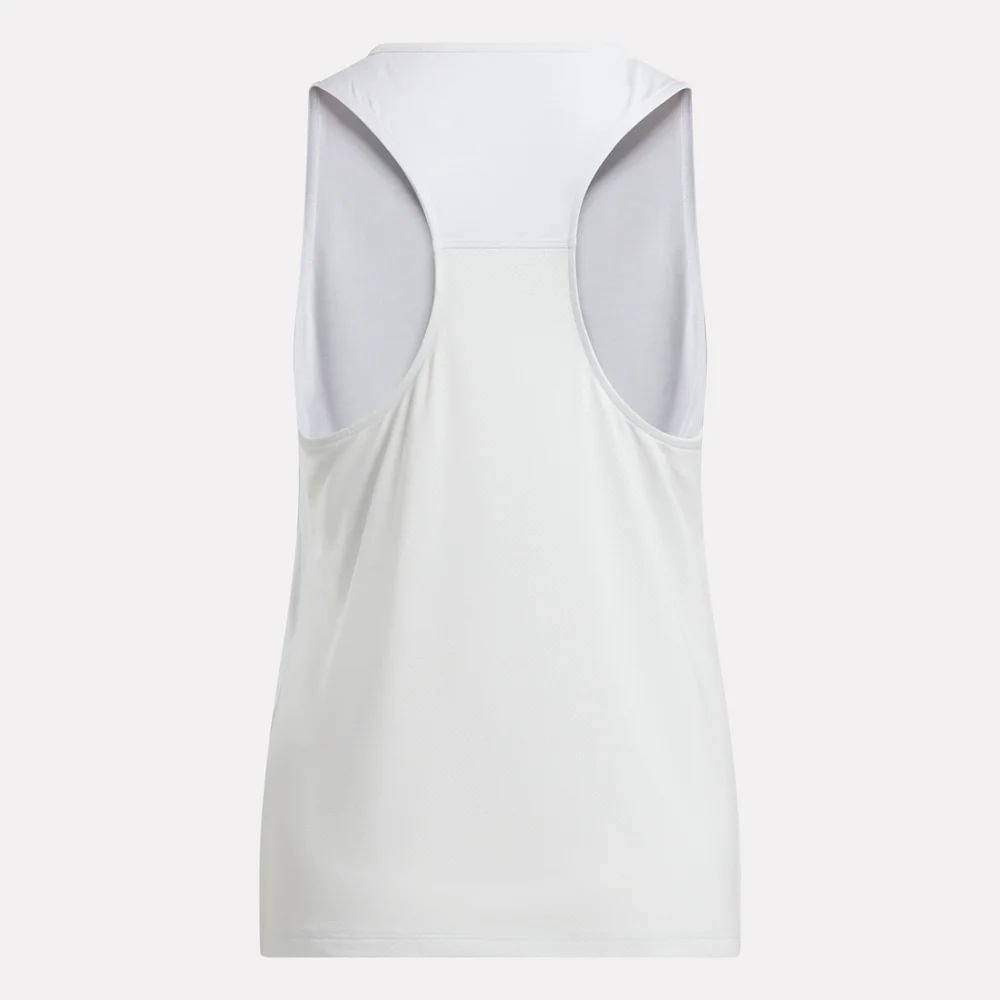 Reebok Rbk-Chill Athletic Tank Camiseta Manga Sisa blanco de mujer para entrenamiento