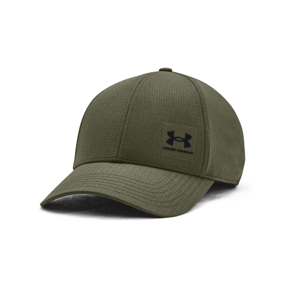 UA So-Chill Armourvent Str Gorra verde de hombre para entrenamiento