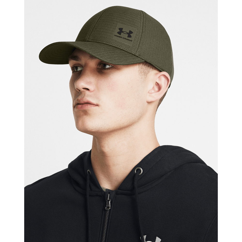 UA So-Chill Armourvent Str Gorra verde de hombre para entrenamiento