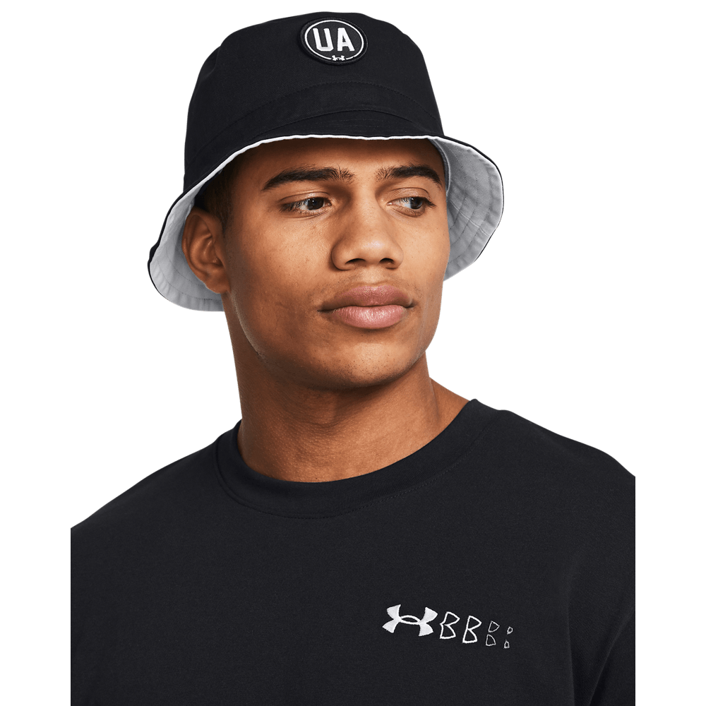 UA Ersible Sportstyle Bucket Gorro negro de hombre para entrenamiento