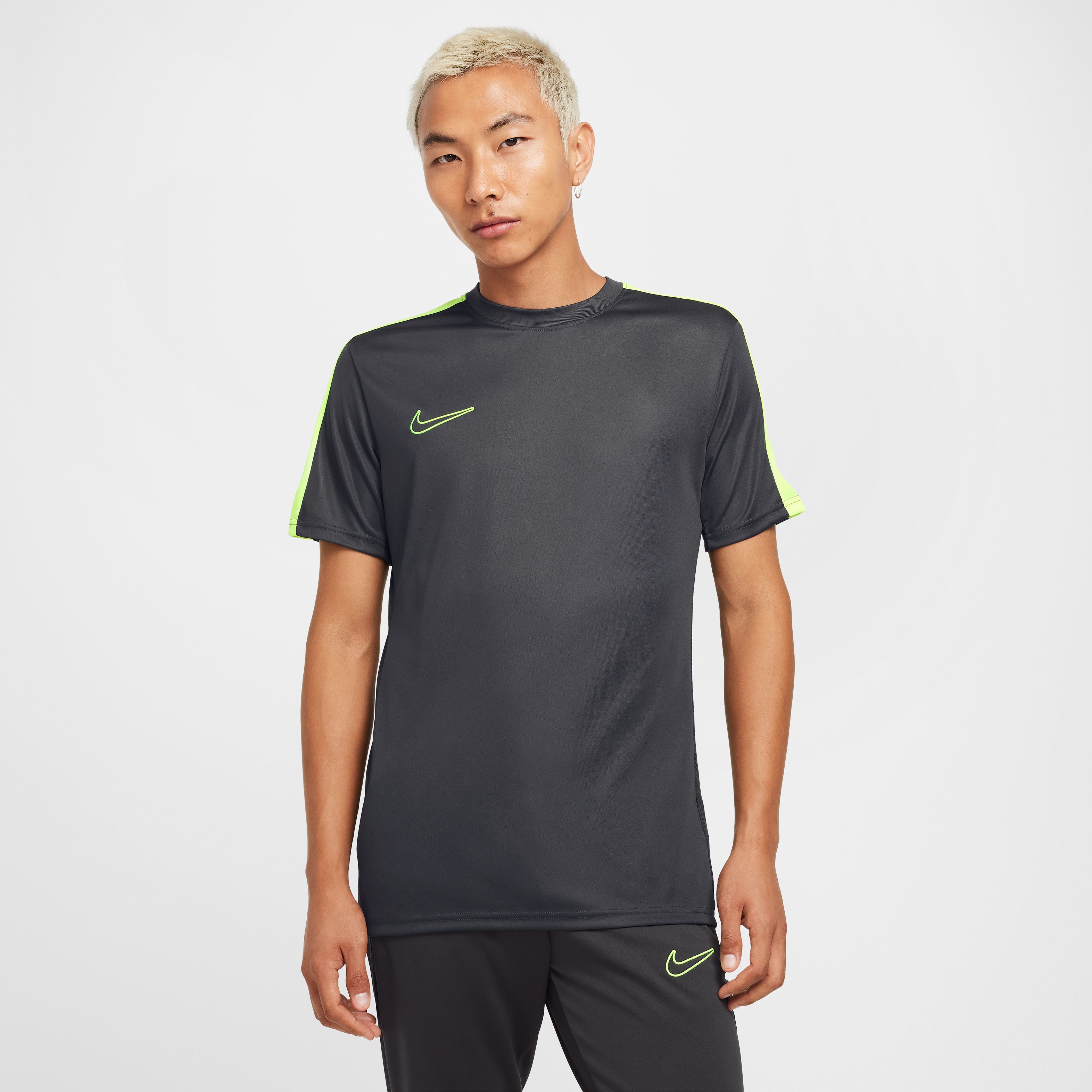 Nike M Nk Df Acd23 Top Ss Br Camiseta Manga Corta gris de hombre para futbol