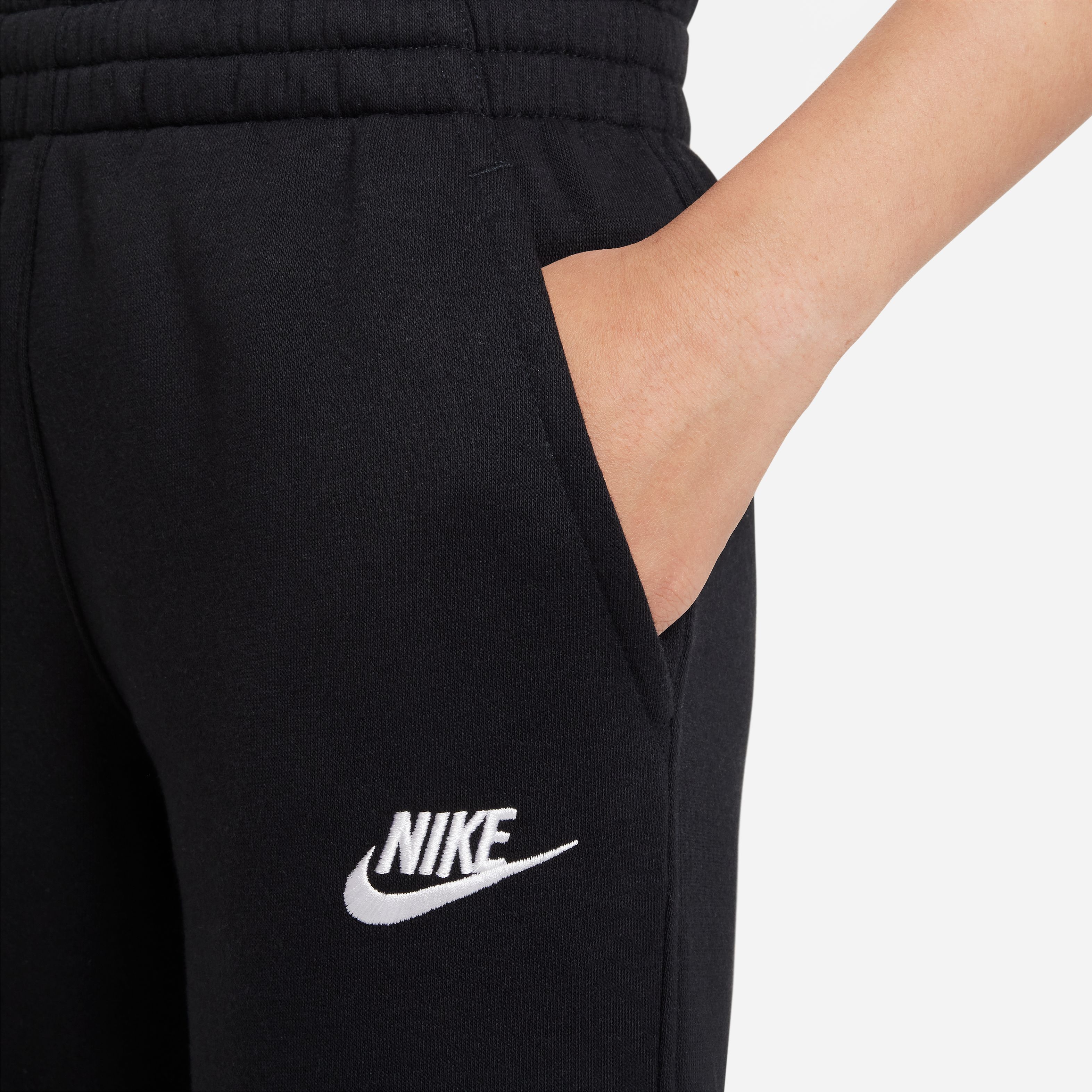 Nike K Nsw Club Flc Jggr Lbr Pantalón negro de niño lifestyle