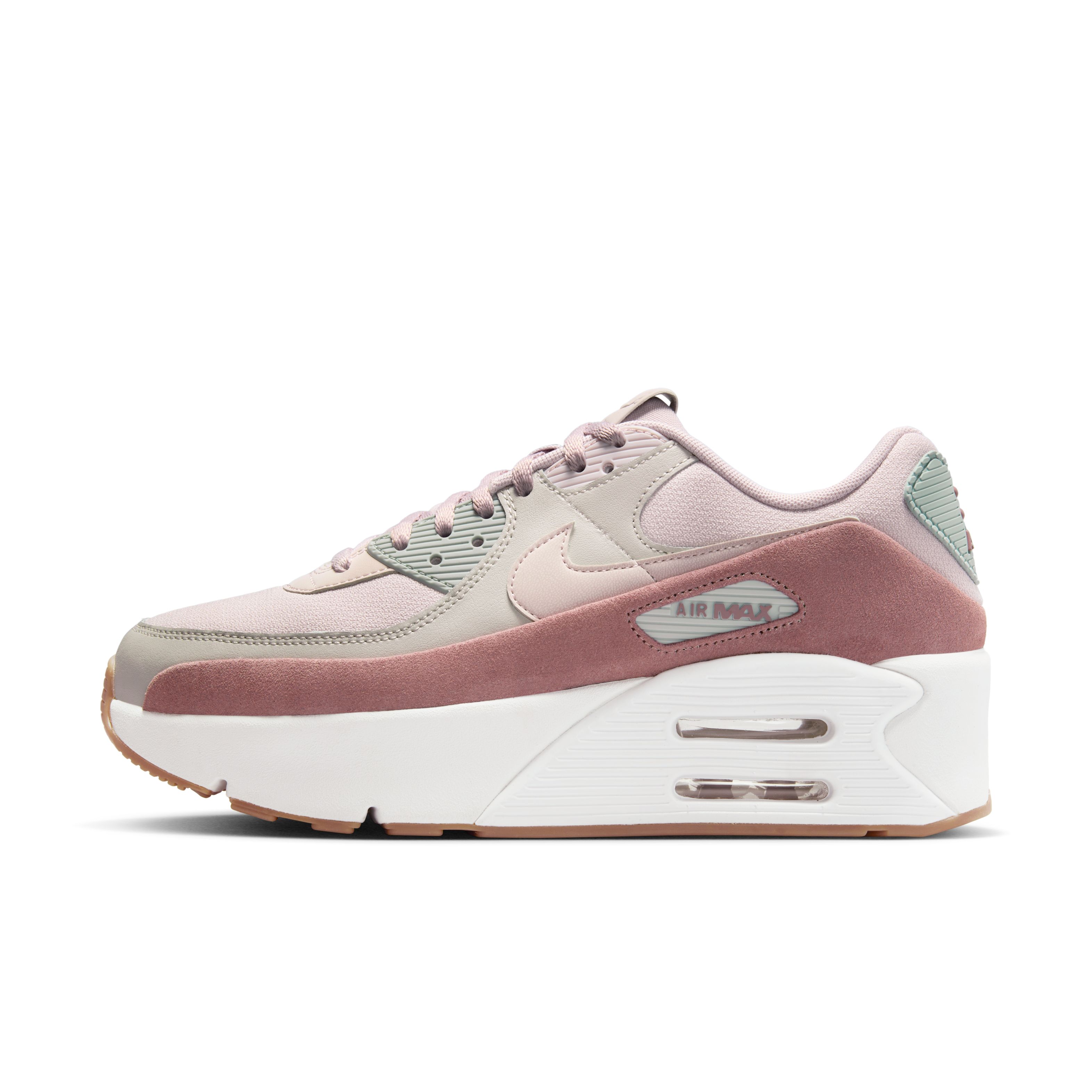 Nike Air Max 90 Lv8 Tenis gris de mujer lifestyle