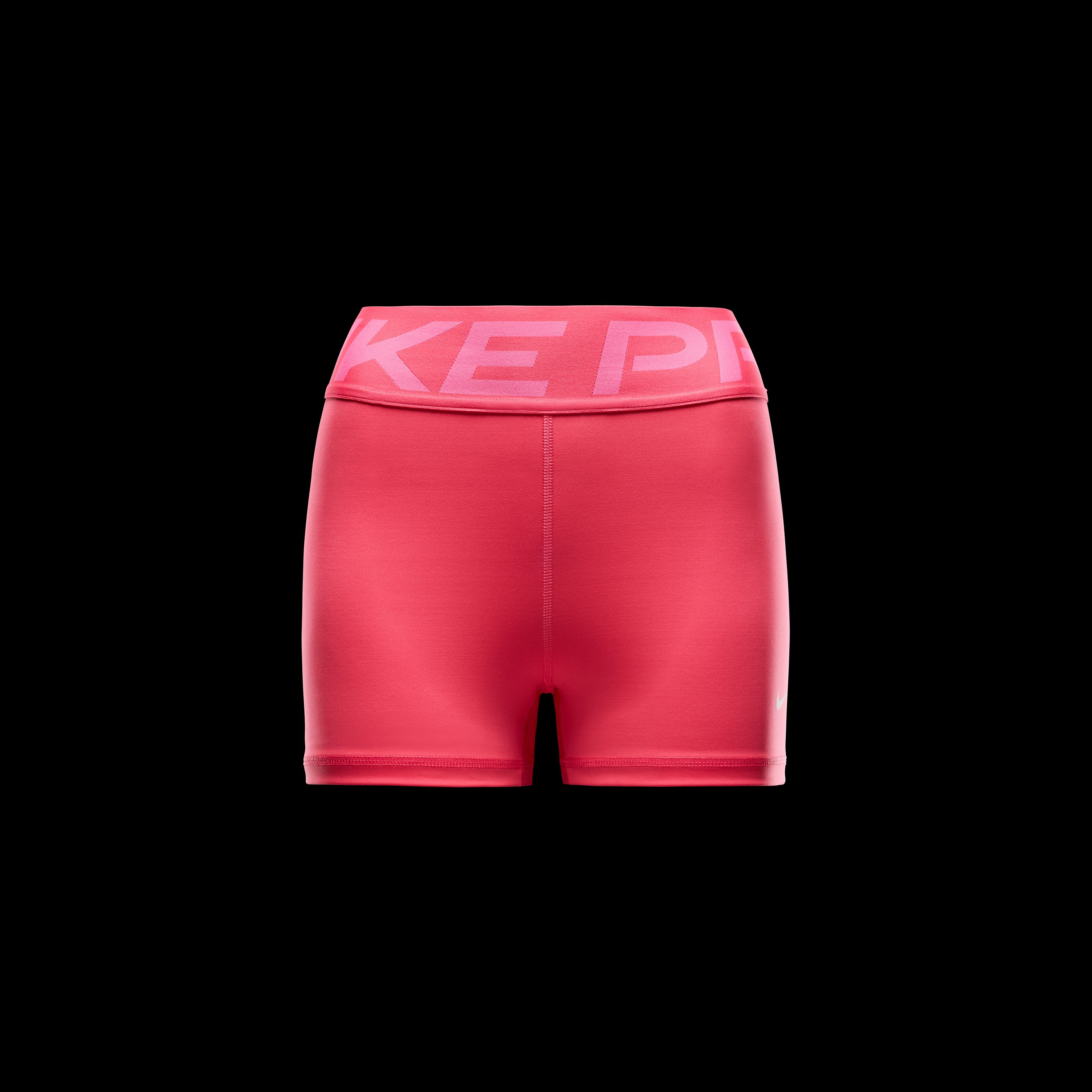 Nike W Np Sculpt Df Hr 3In Short Licra rosado de mujer para entrenamiento