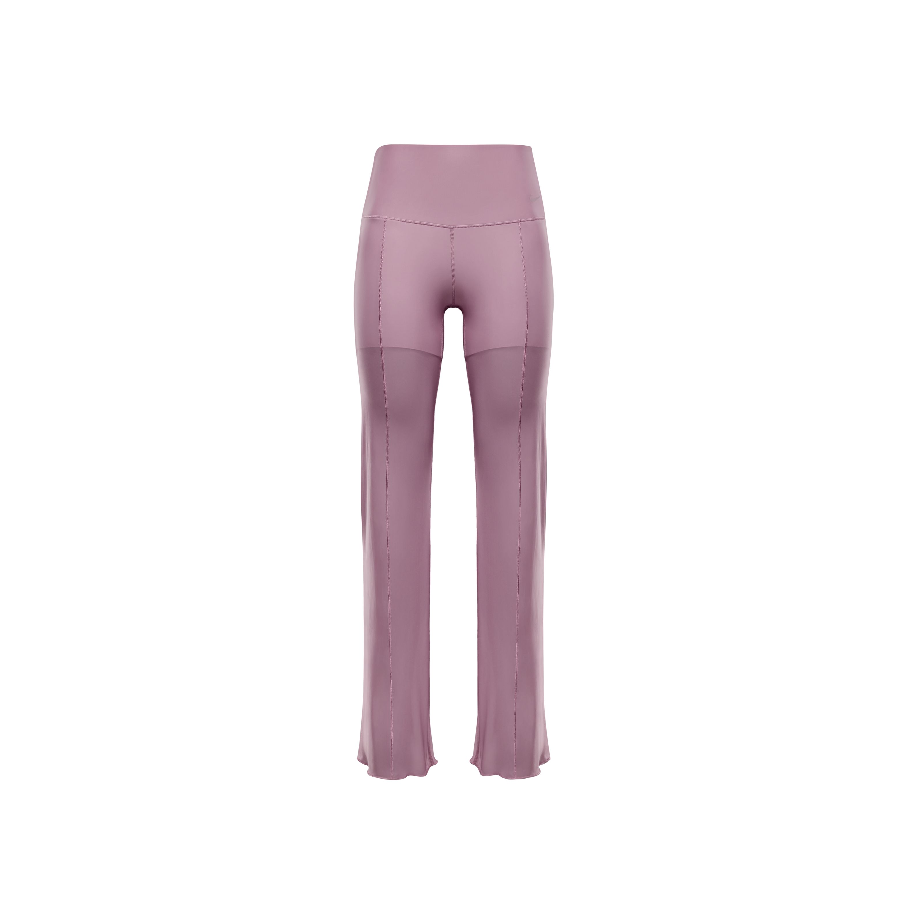 Nike W Nk Df Zenvy Hr Sheer Pant Pantalón morado de mujer para entrenamiento