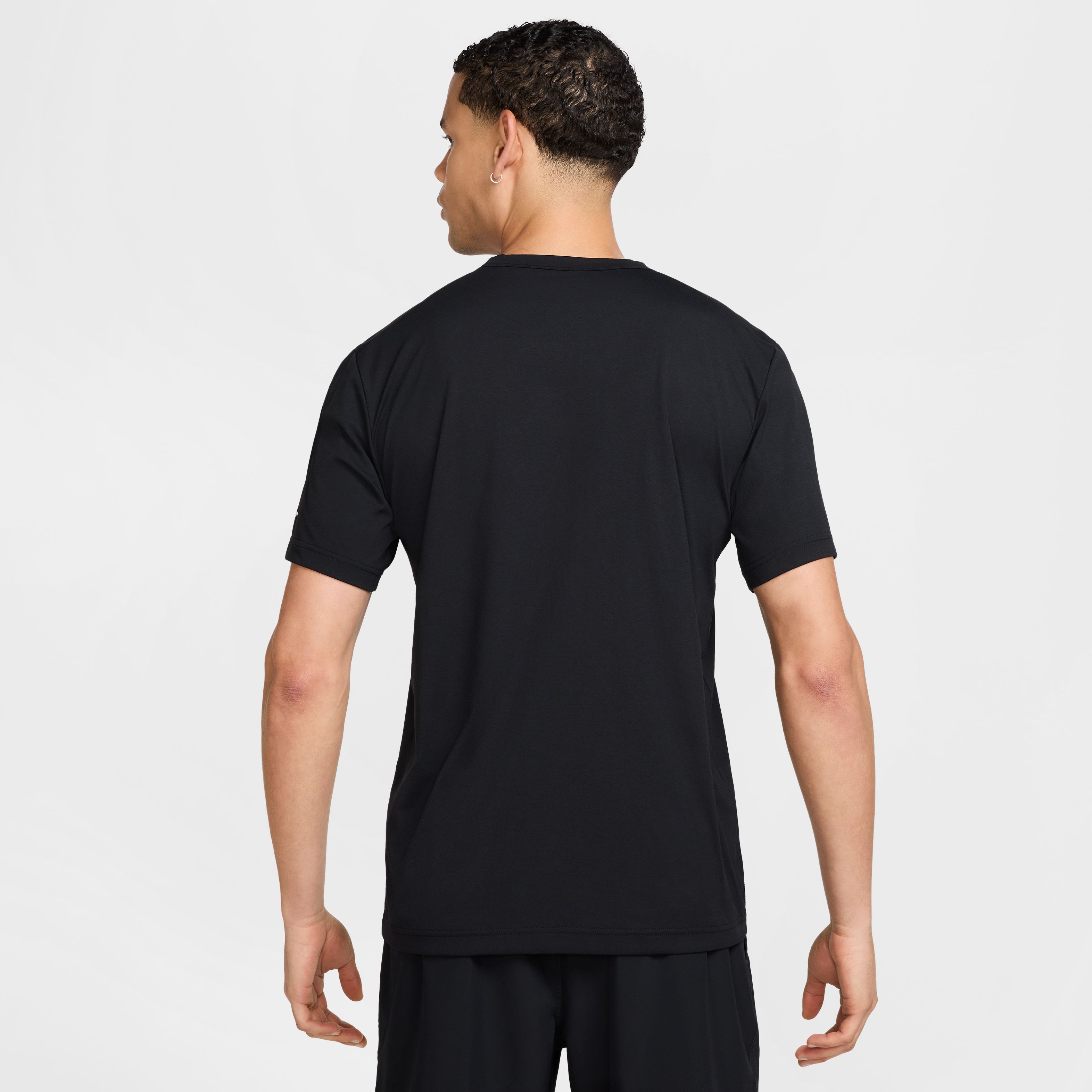 Nike M Nk Df Uv Hyverse Ss Swoosh Camiseta Manga Corta negro de hombre para entrenamiento