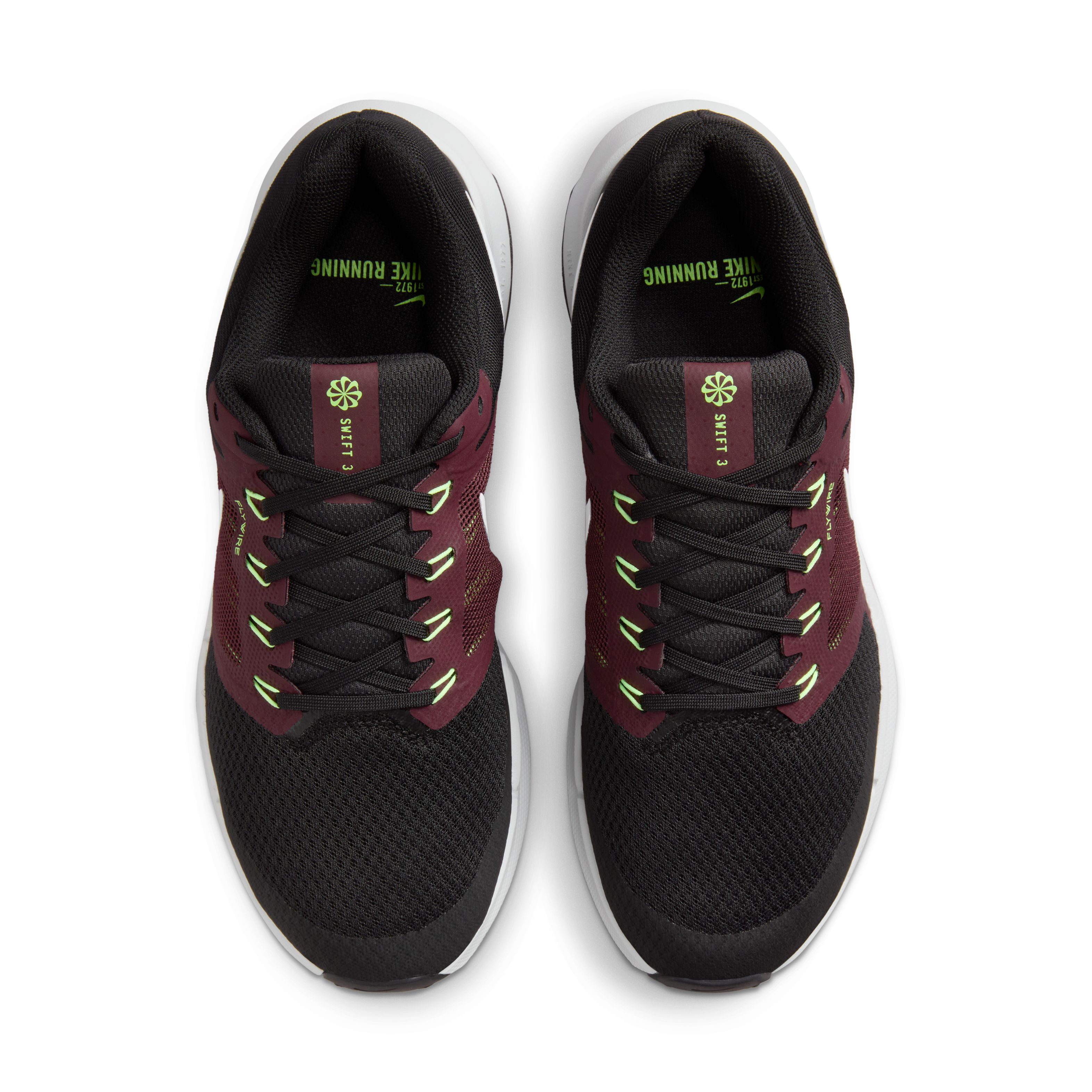 Nike Run Swift 3 Tenis negro de hombre para correr
