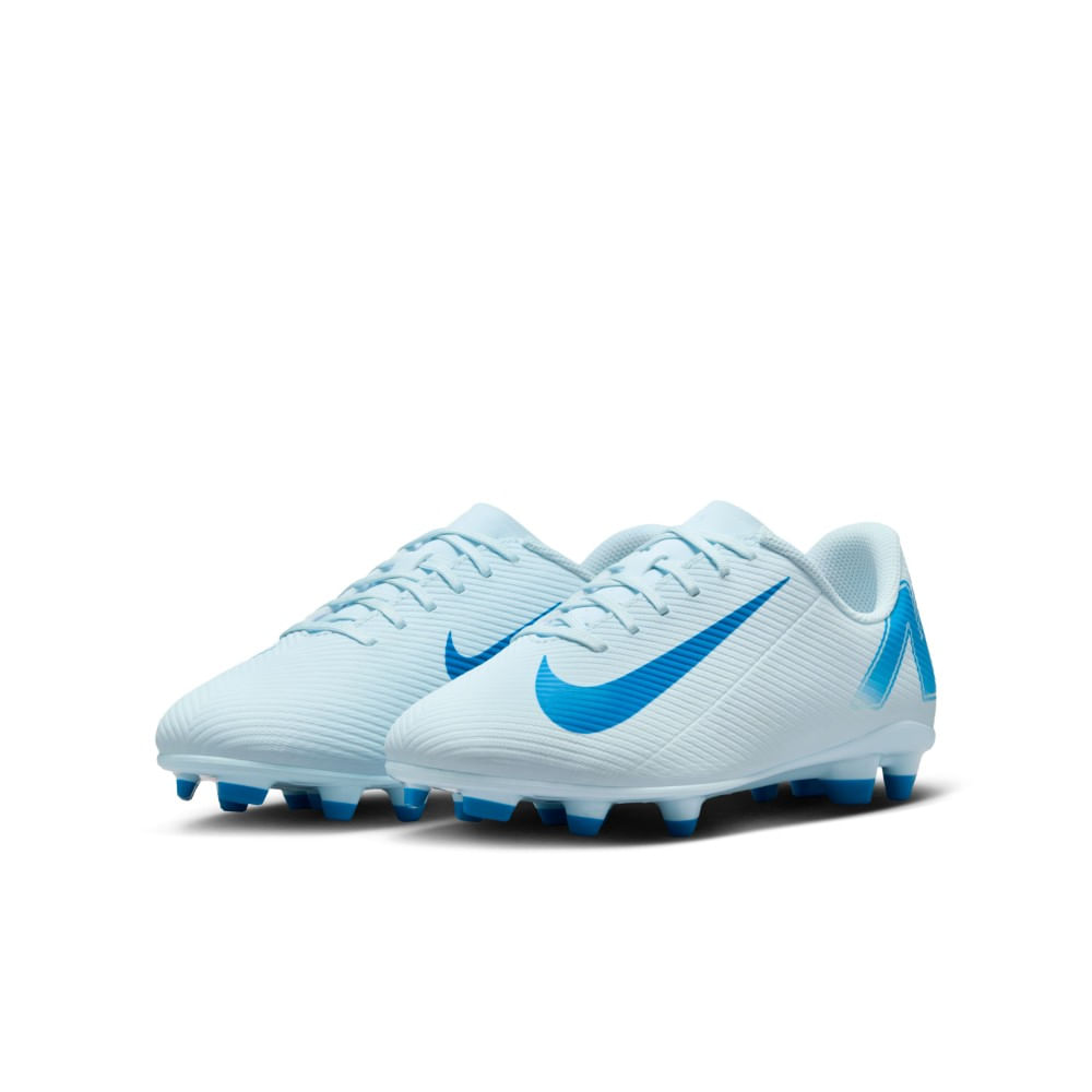 Nike Jr Vapor 16 Club Fg/Mg Guayos azul de niño para futbol