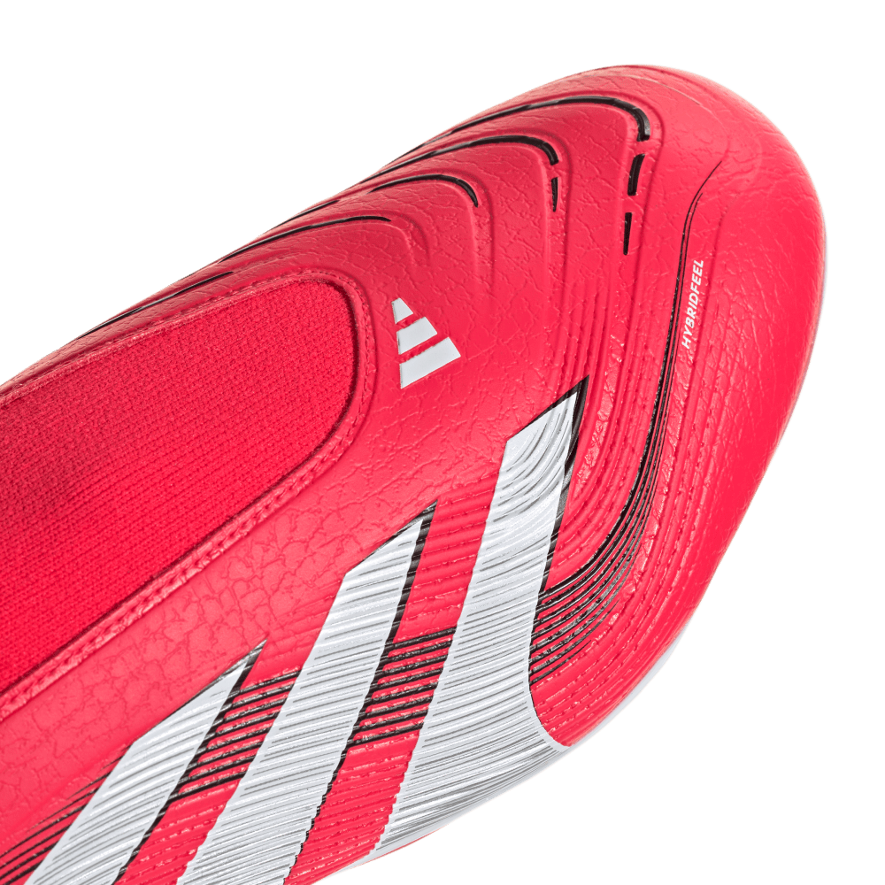 Adidas Guayos Predator League Sin Cordones Firm rojo de hombre para futbol