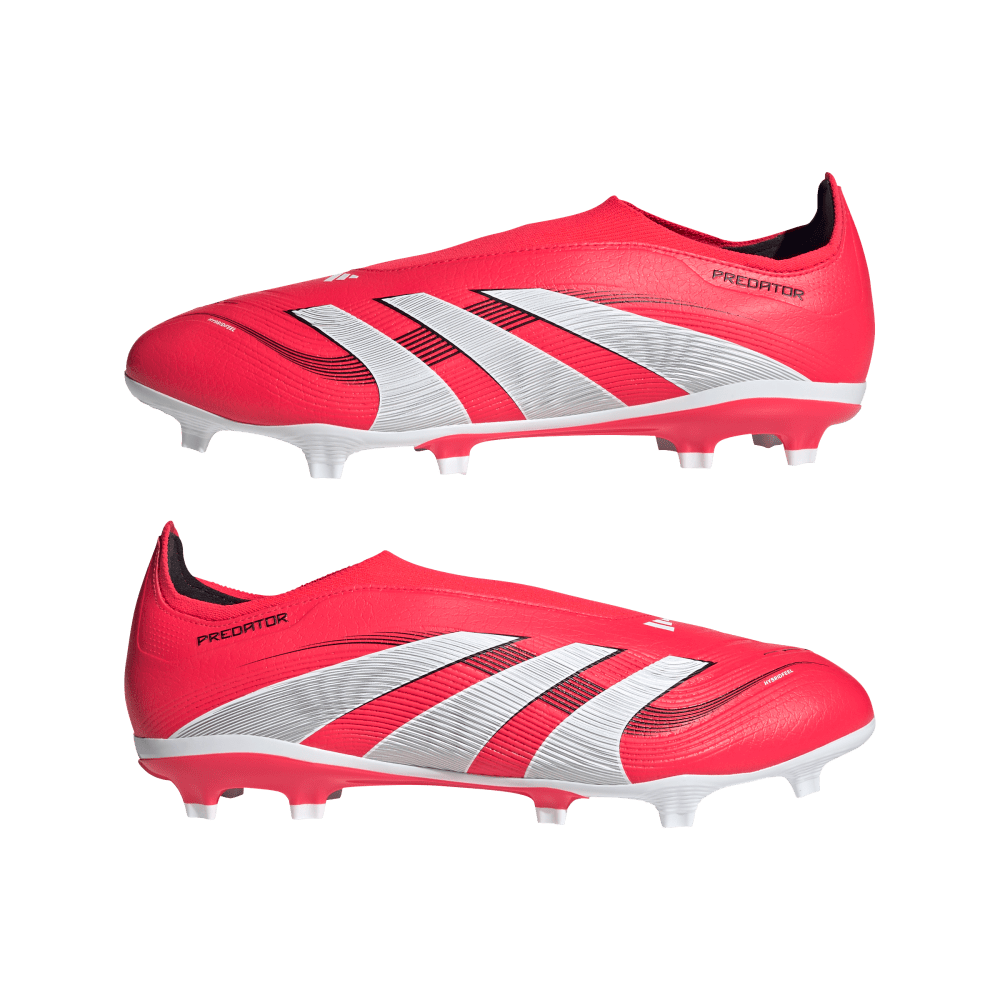 Adidas Guayos Predator League Sin Cordones Firm rojo de hombre para futbol