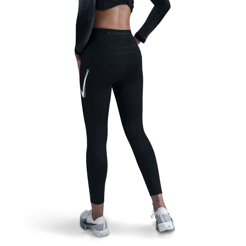 Nike W Nk Fast Df Mr 7/8 Tgt Sw Licra negro de mujer para correr