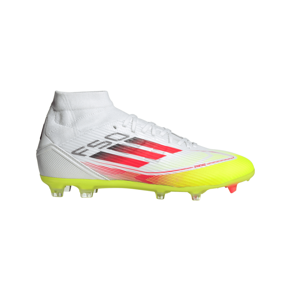 Adidas Guayos F50 League Mid Firm/Multi-Terreno blanco de mujer para futbol