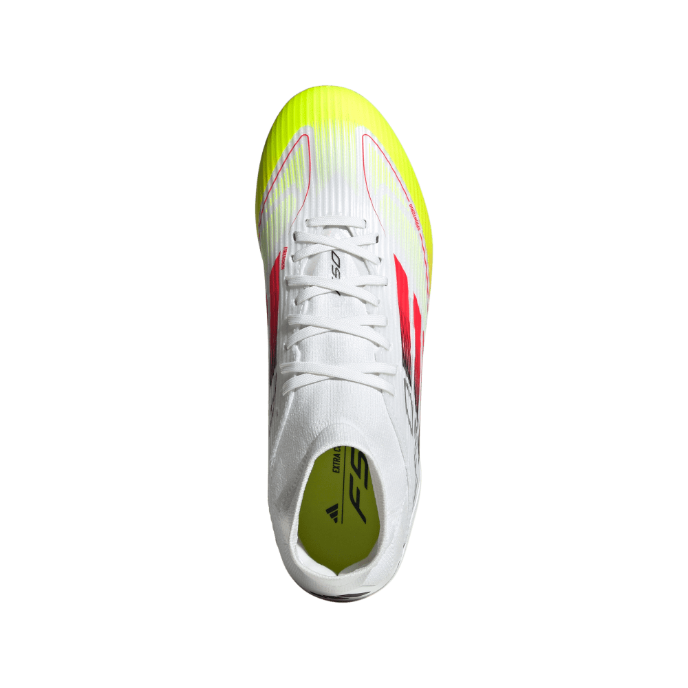Adidas Guayos F50 League Mid Firm/Multi-Terreno blanco de mujer para futbol
