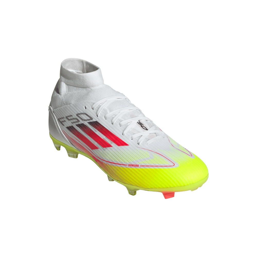 Adidas Guayos F50 League Mid Firm/Multi-Terreno blanco de mujer para futbol