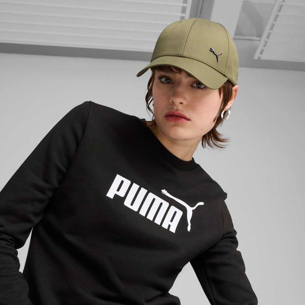 Puma Ess Metal Cat Bb Cap Gorra verde de hombre lifestyle