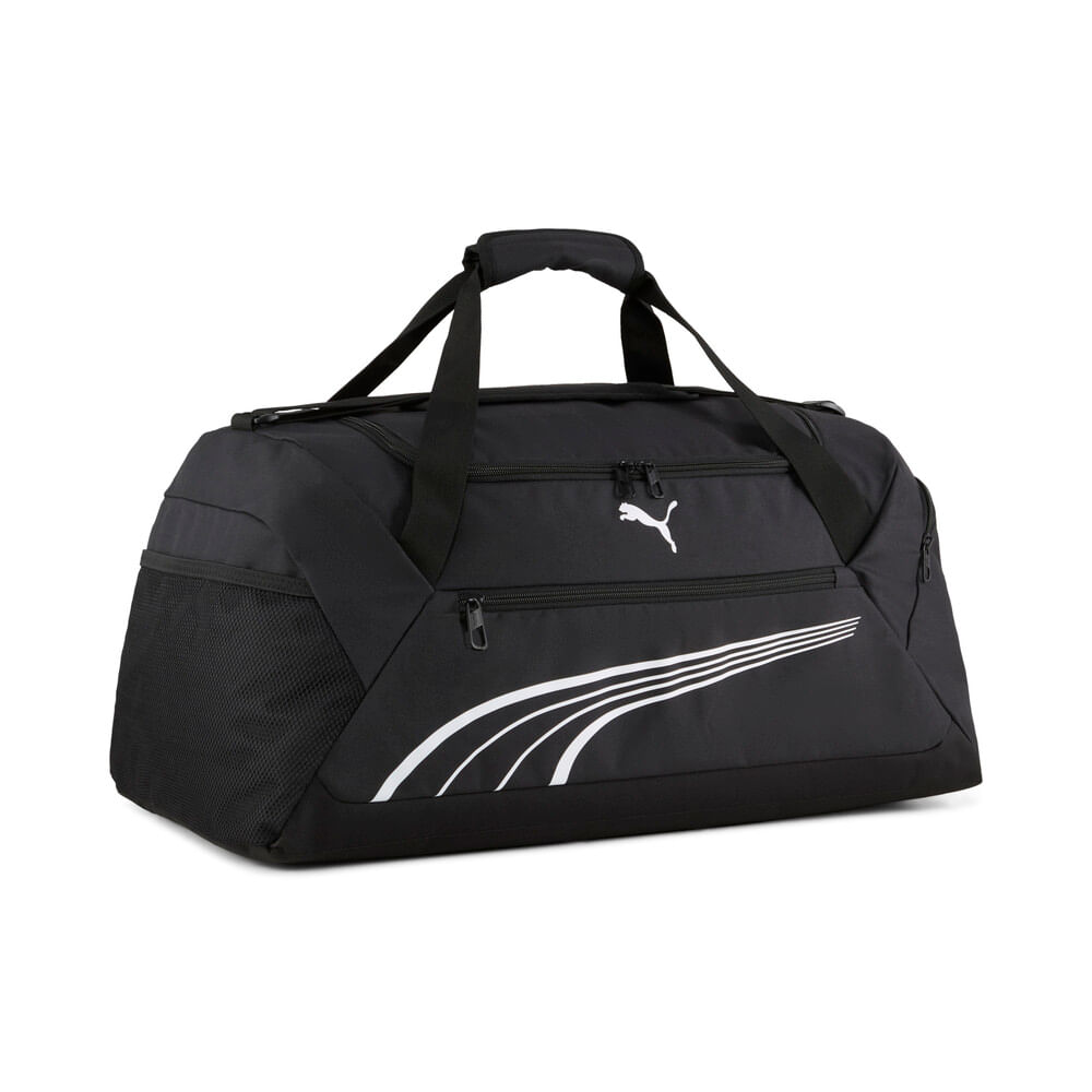 Puma Fundamentals Medium Sports Bag Maletín negro de hombre lifestyle