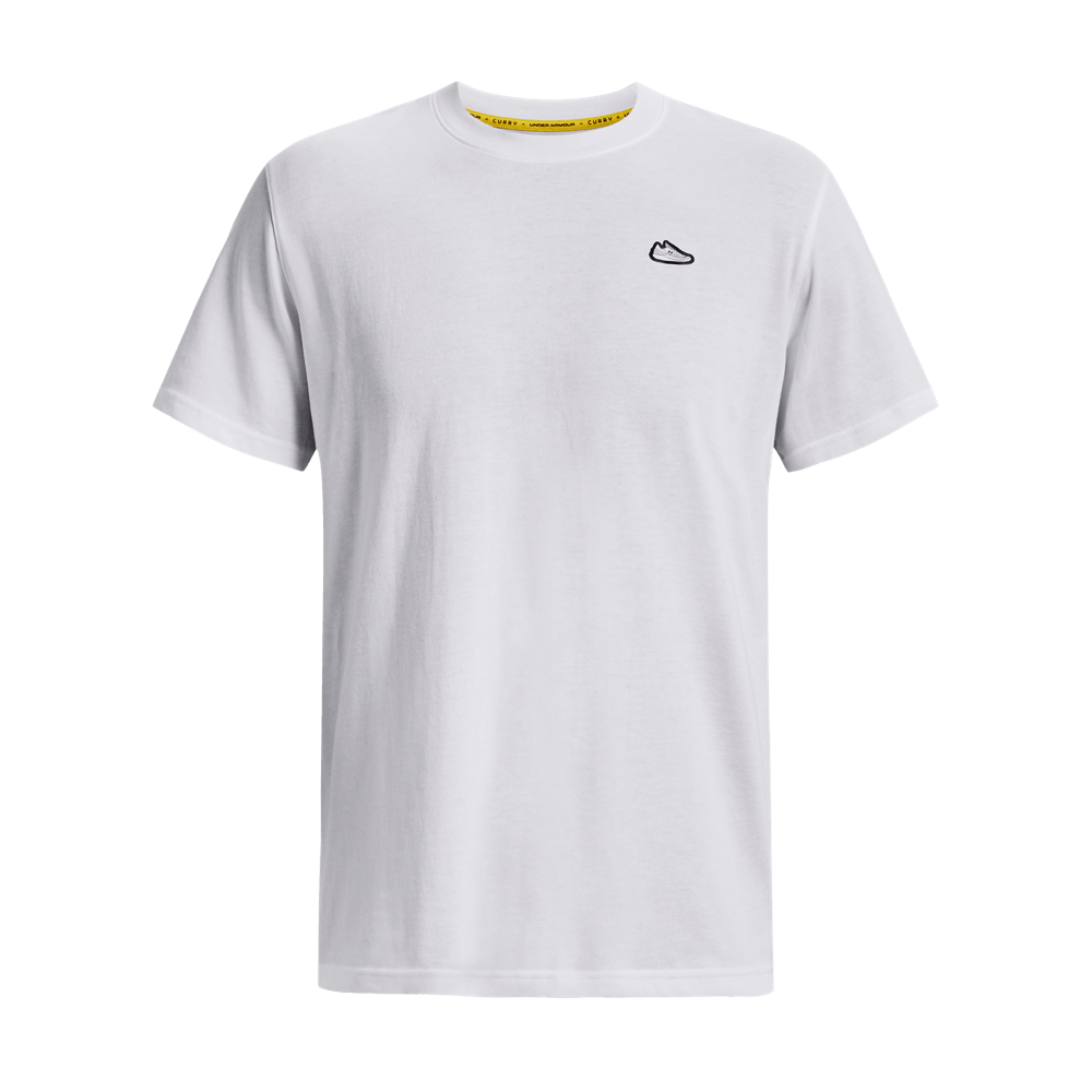 UA Curry Heavyweig L Camiseta Manga Corta blanco de hombre lifestyle