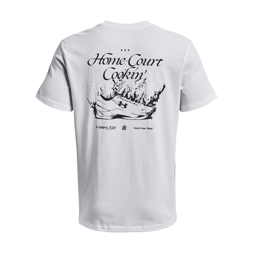 UA Curry Heavyweig L Camiseta Manga Corta blanco de hombre lifestyle