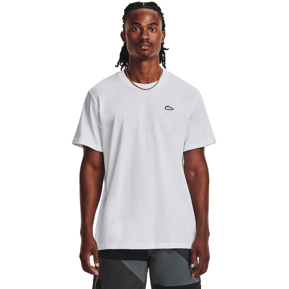 UA Curry Heavyweig L Camiseta Manga Corta blanco de hombre lifestyle