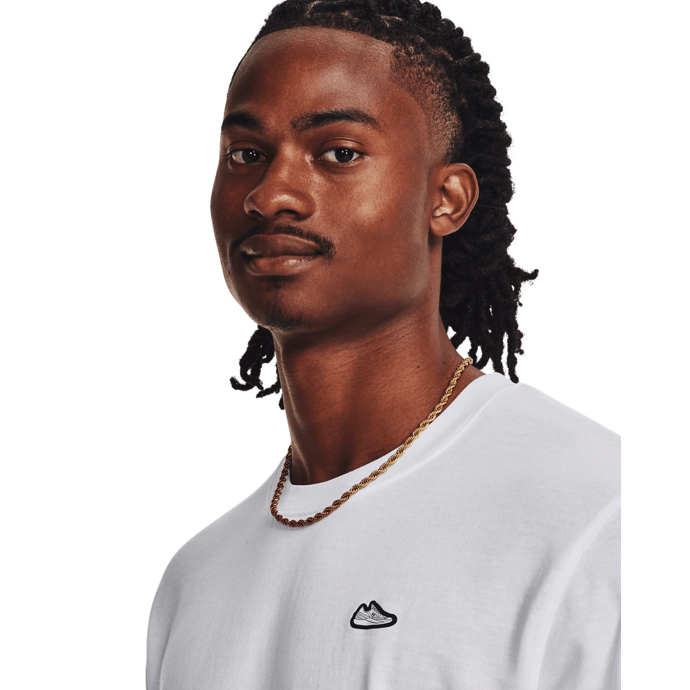 UA Curry Heavyweig L Camiseta Manga Corta blanco de hombre lifestyle