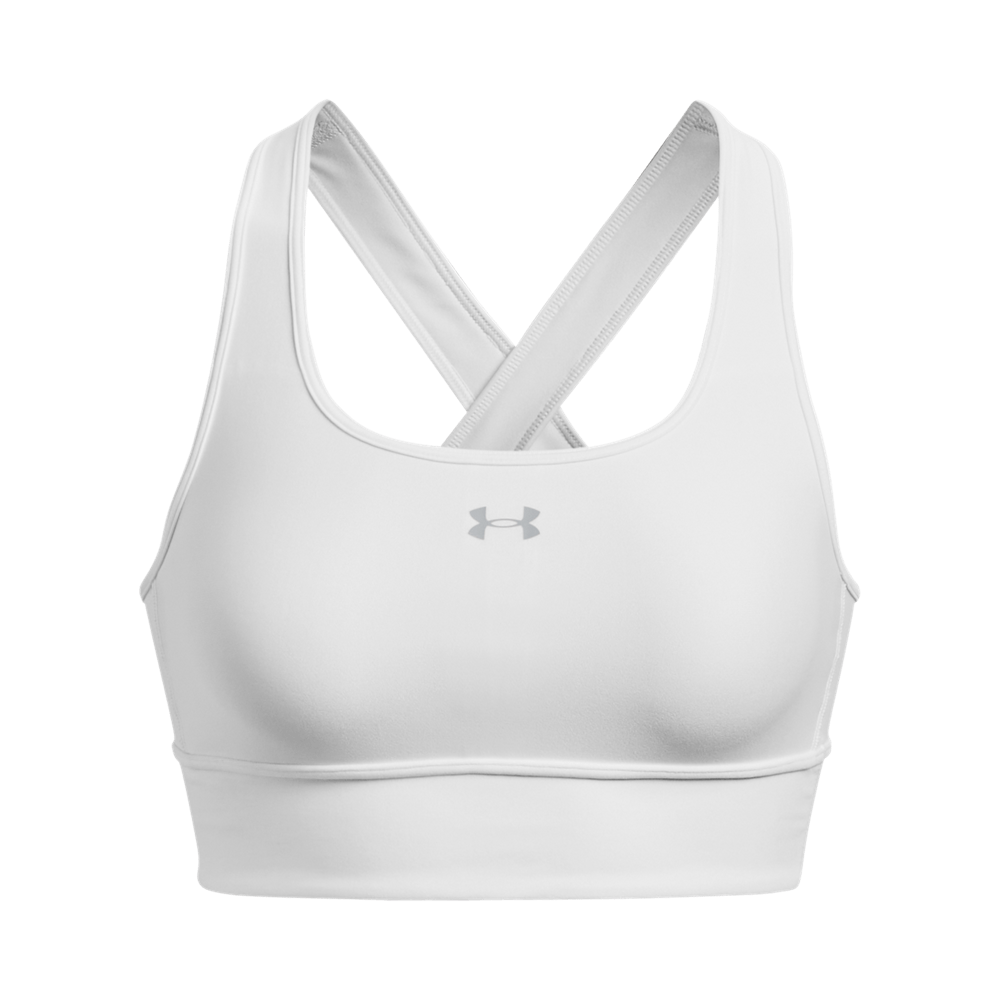 UA Ssback Longline Top blanco de mujer para entrenamiento