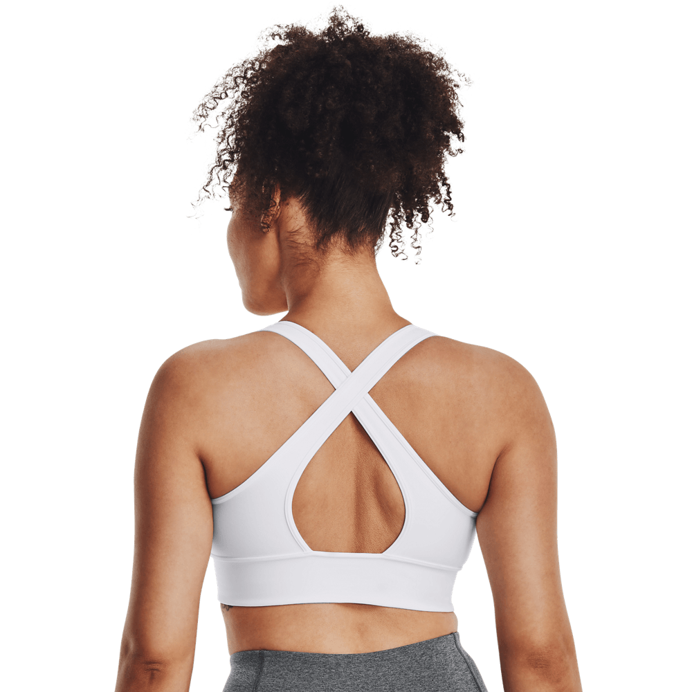 UA Ssback Longline Top blanco de mujer para entrenamiento