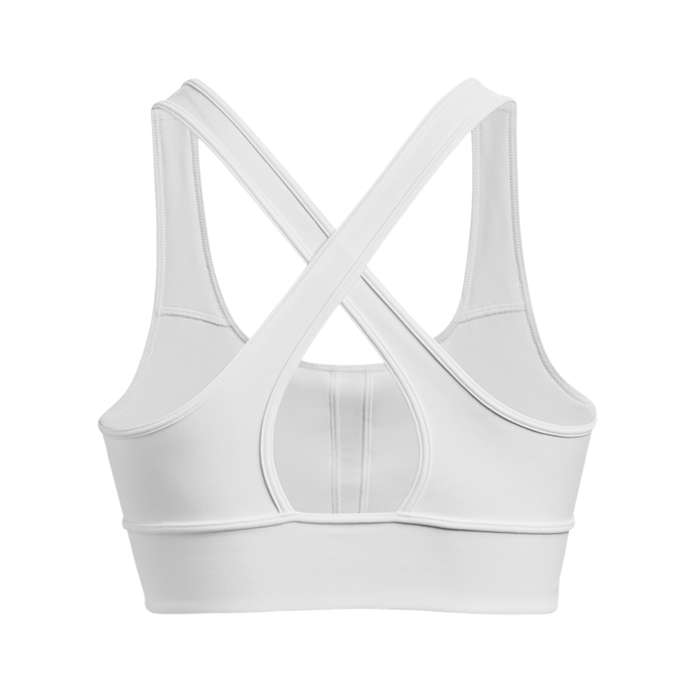 UA Ssback Longline Top blanco de mujer para entrenamiento