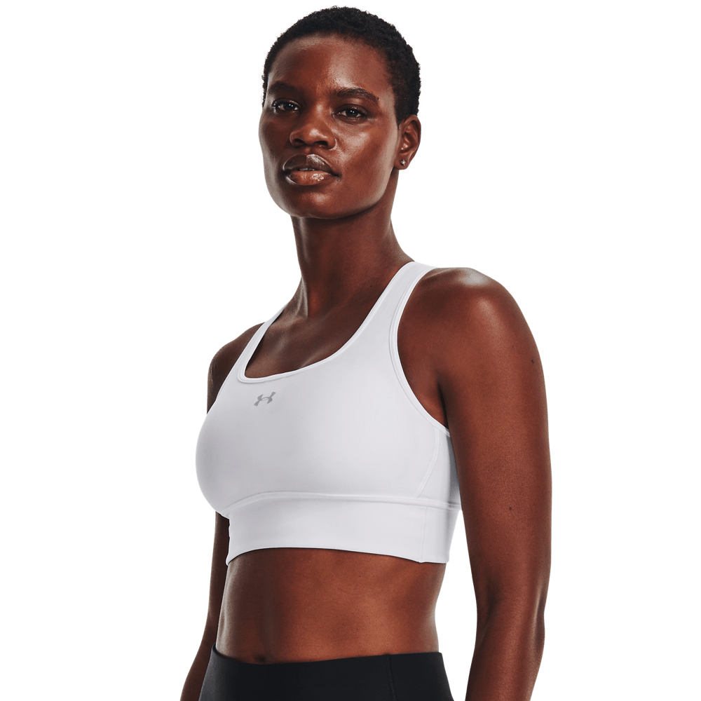 UA Ssback Longline Top blanco de mujer para entrenamiento