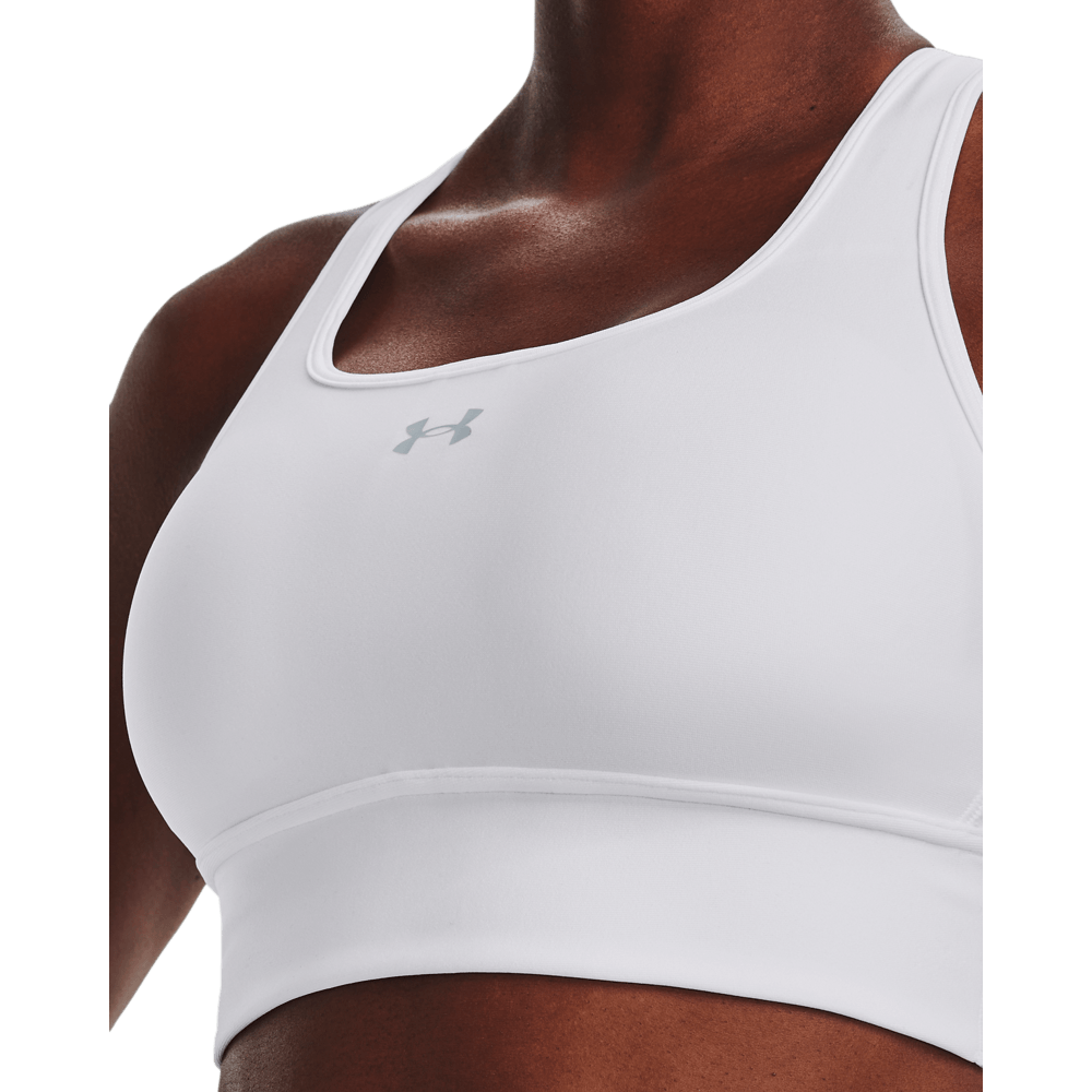 UA Ssback Longline Top blanco de mujer para entrenamiento