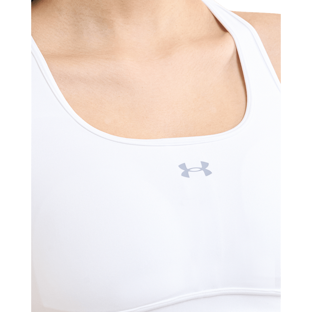 UA Ssback Longline Top blanco de mujer para entrenamiento