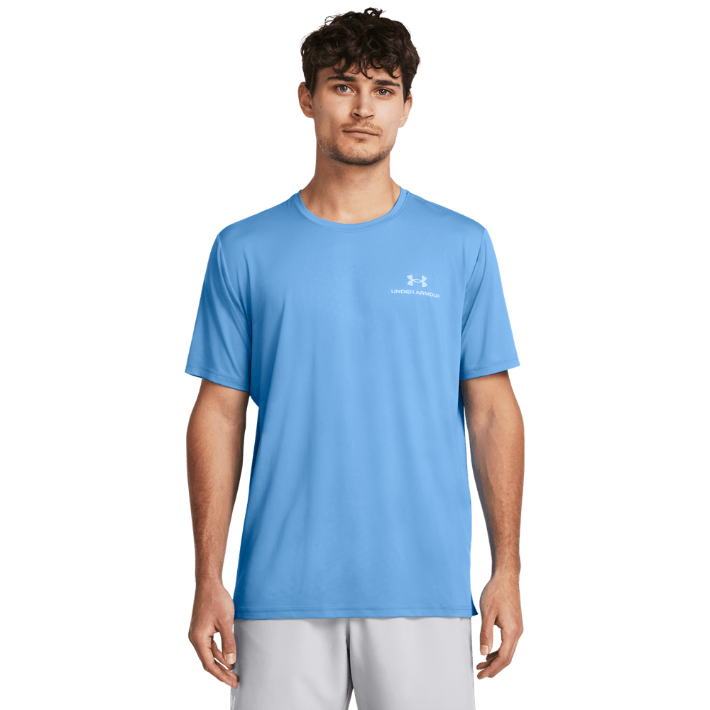 UA Rush Energy Ss Camiseta Manga Corta azul de hombre para entrenamiento