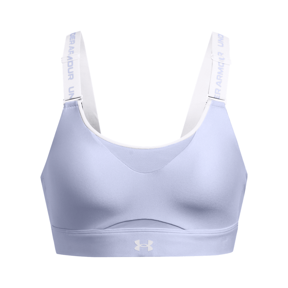 UA Infinity High Bra Top morado de mujer para entrenamiento