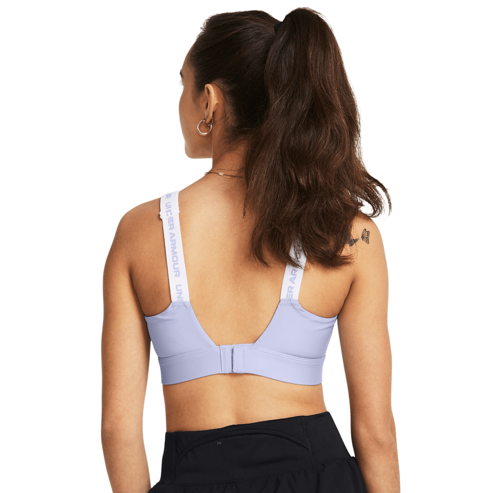 UA Infinity High Bra Top morado de mujer para entrenamiento