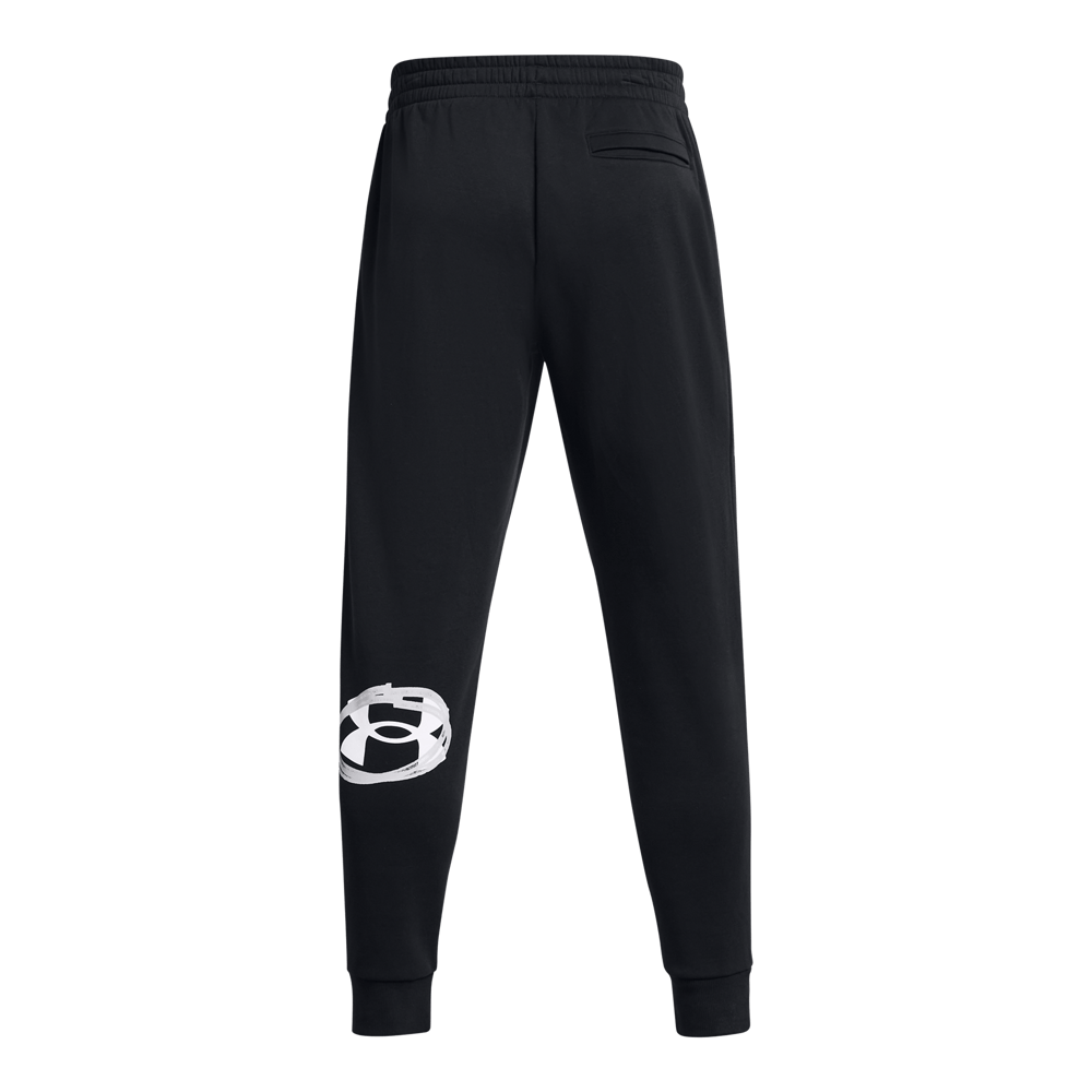 UA Rival Flc Multiprint Jgrs Pantalón negro de hombre para entrenamiento