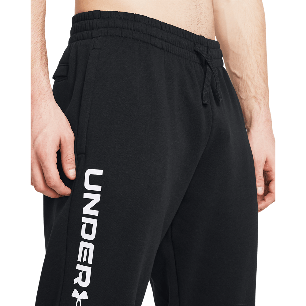 UA Rival Flc Multiprint Jgrs Pantalón negro de hombre para entrenamiento