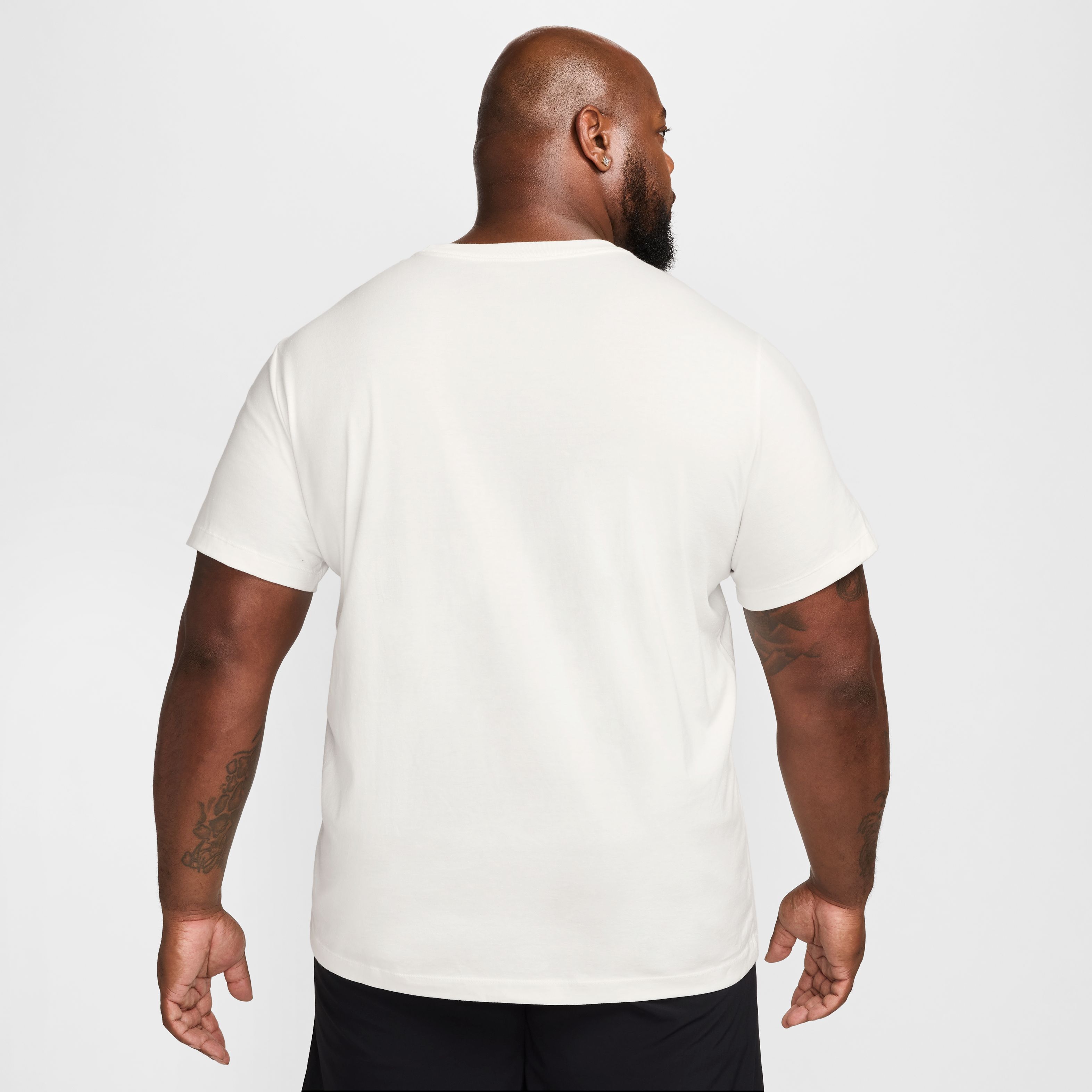 Nike M Nk Df Tee Modern Fitness Camiseta Manga Corta blanco de hombre para entrenamiento