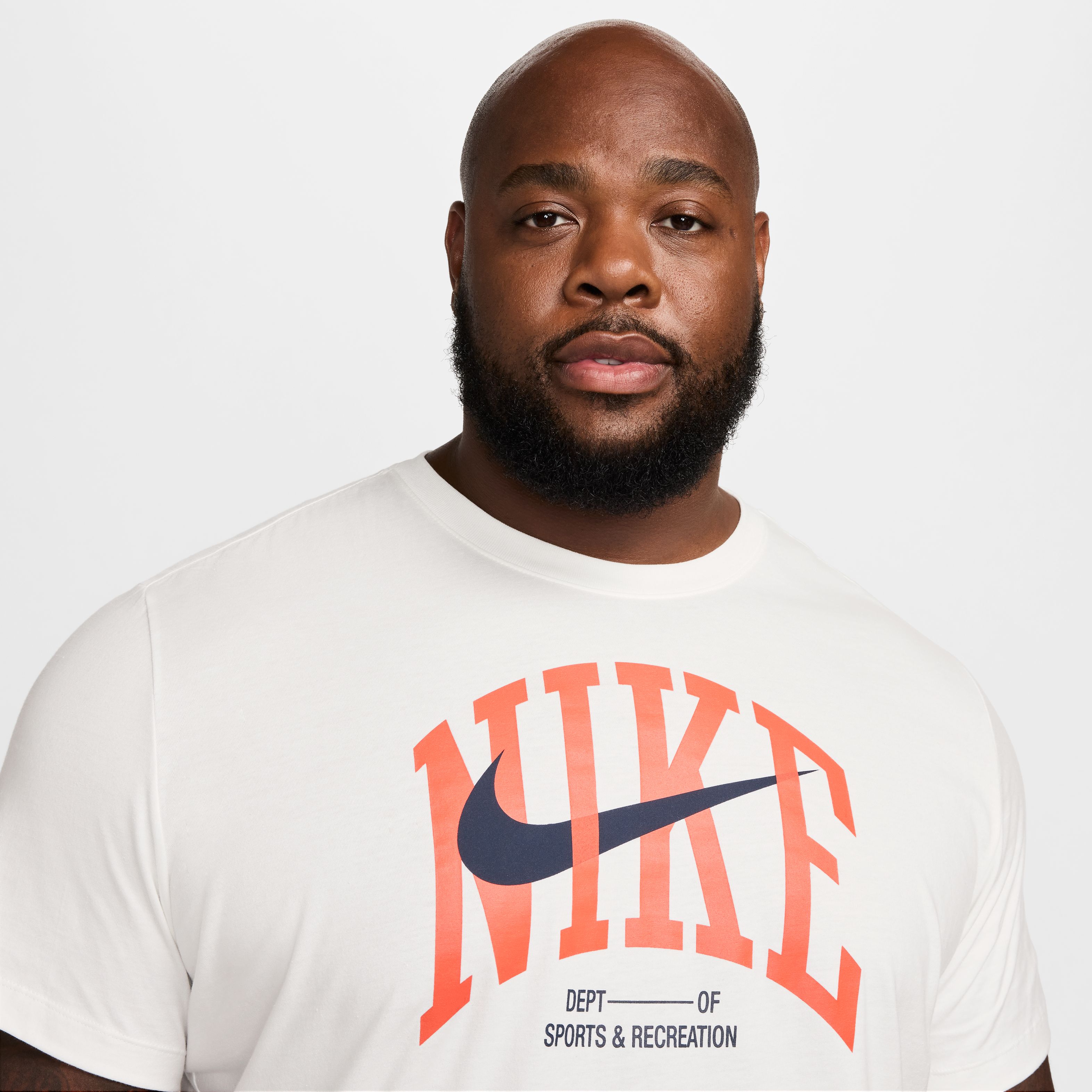 Nike M Nk Df Tee Modern Fitness Camiseta Manga Corta blanco de hombre para entrenamiento
