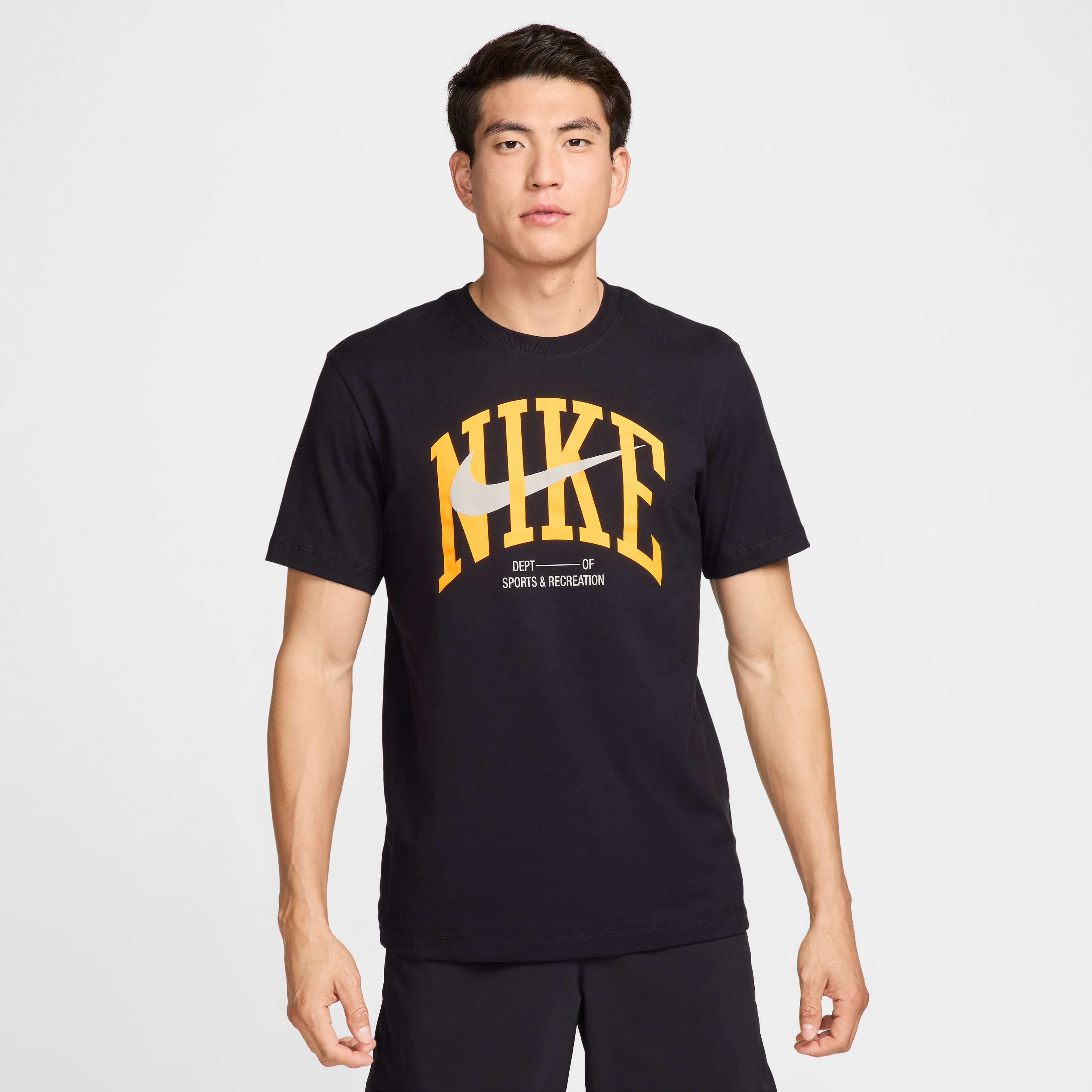 Nike M Nk Df Tee Modern Fitness Camiseta Manga Corta negro de hombre para entrenamiento