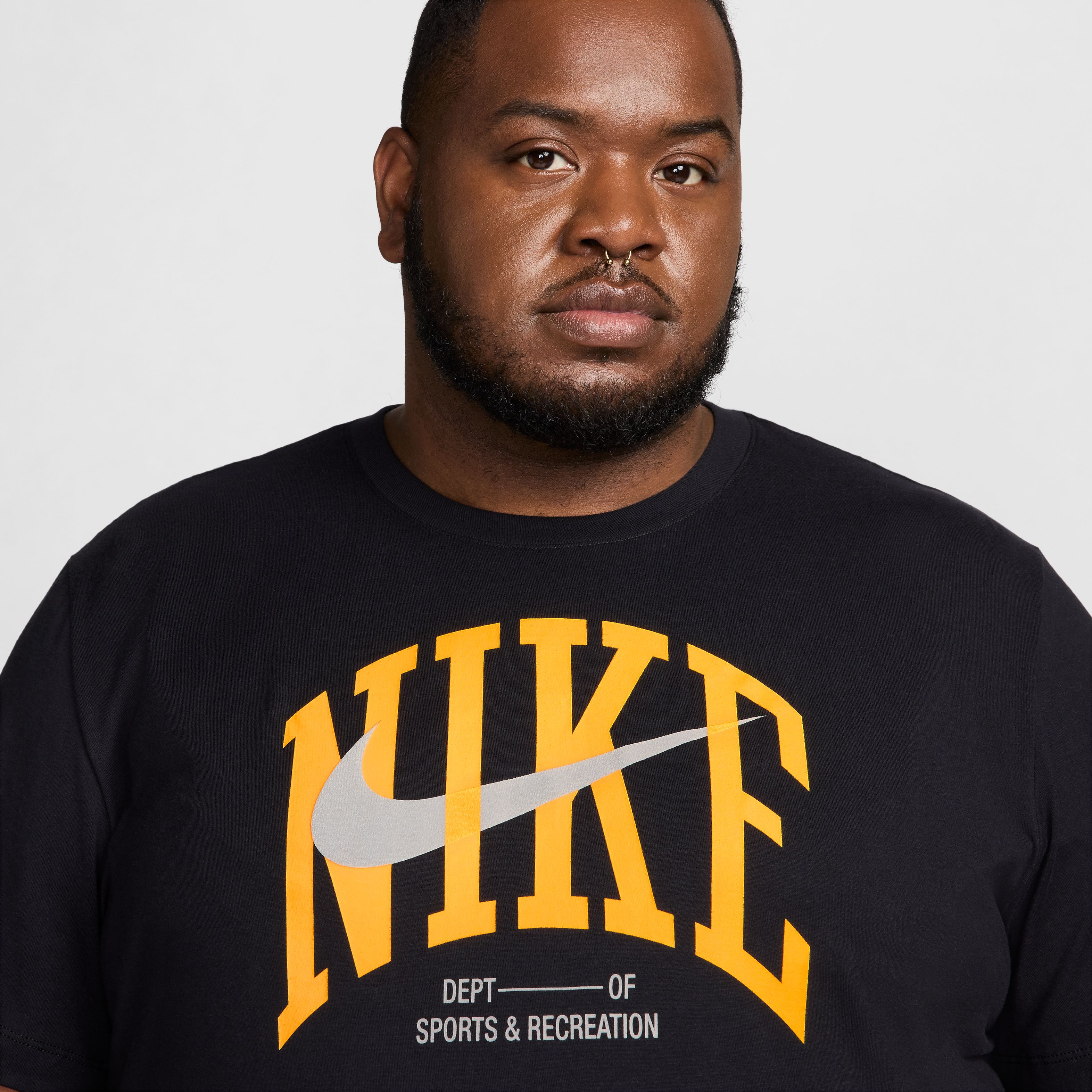 Nike M Nk Df Tee Modern Fitness Camiseta Manga Corta negro de hombre para entrenamiento