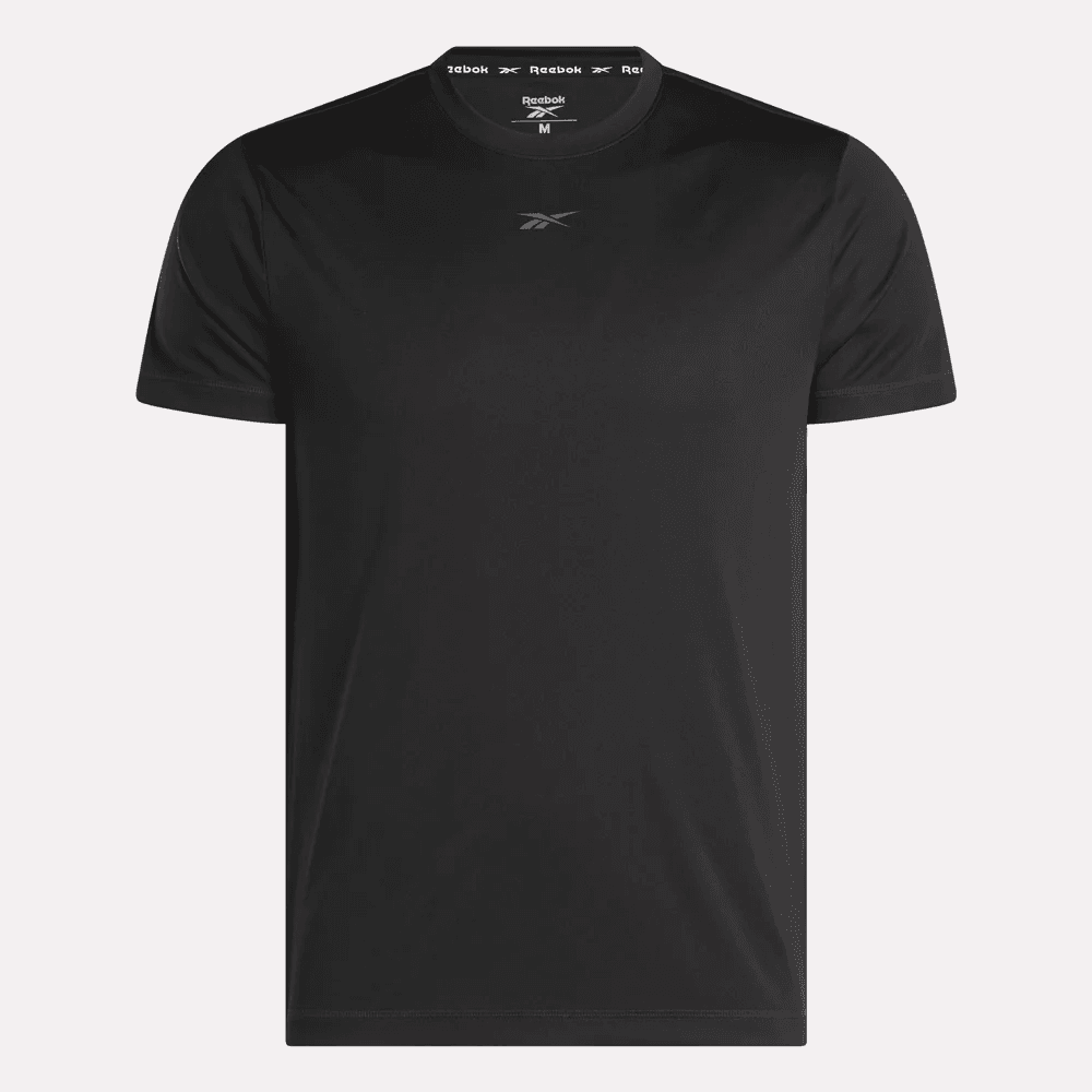 Reebok Id Train Ss Tech Tee Camiseta Manga Corta negro de hombre para entrenamiento