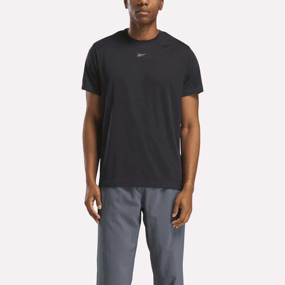 Reebok Id Train Ss Tech Tee Camiseta Manga Corta negro de hombre para entrenamiento