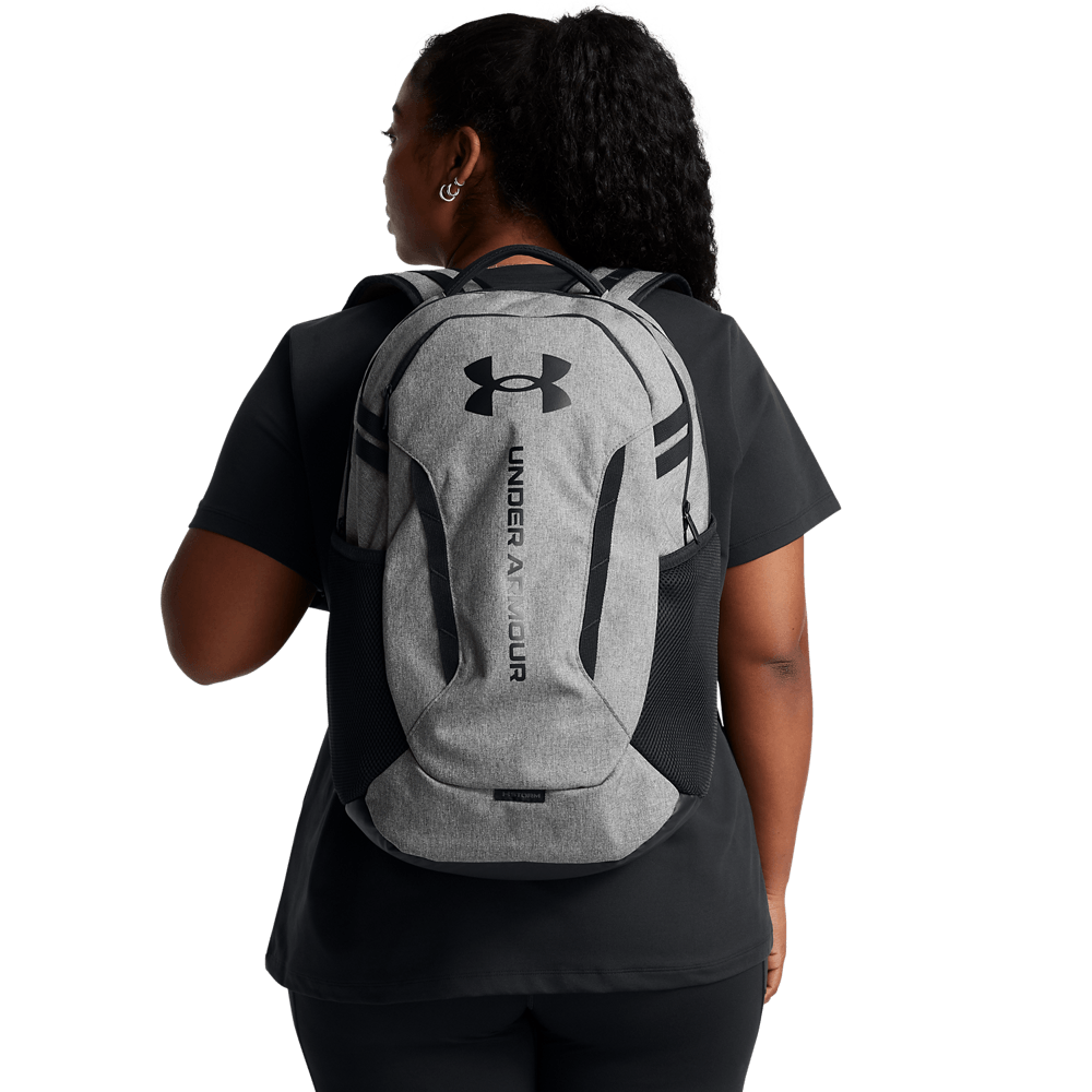 UA Hustle 6.0 Backpack Morral gris unisex para entrenamiento