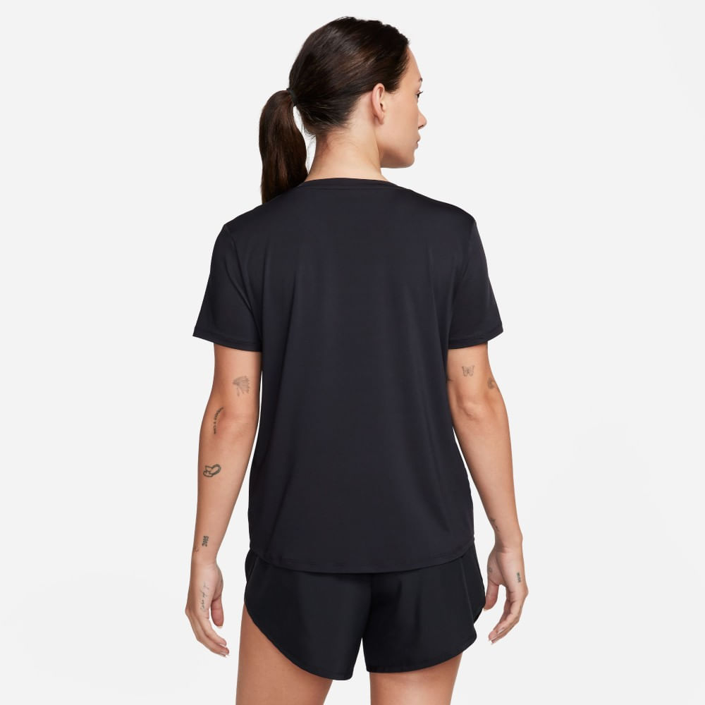 Nike W Nk One Classic Df Ss Top Camiseta Manga Corta negro de mujer para entrenamiento