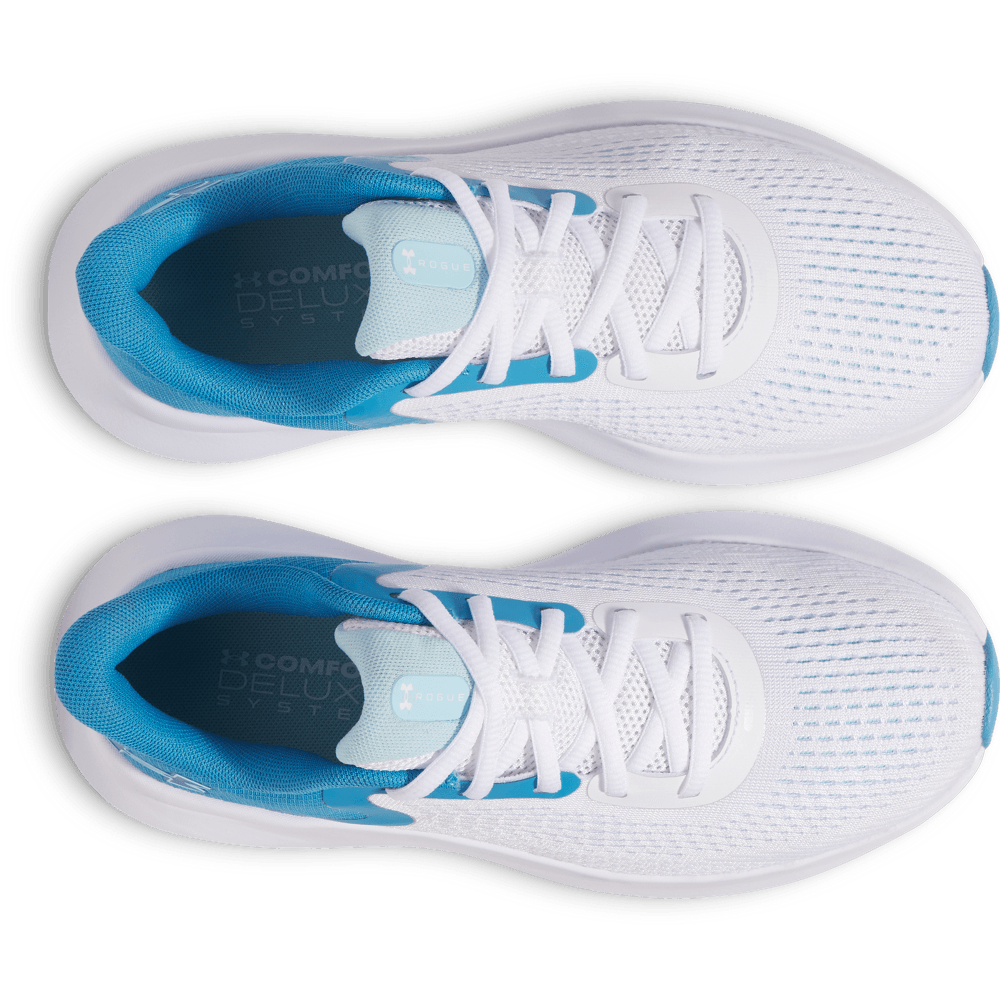 UA W Charged Rogue 5 Tenis blanco de mujer para correr