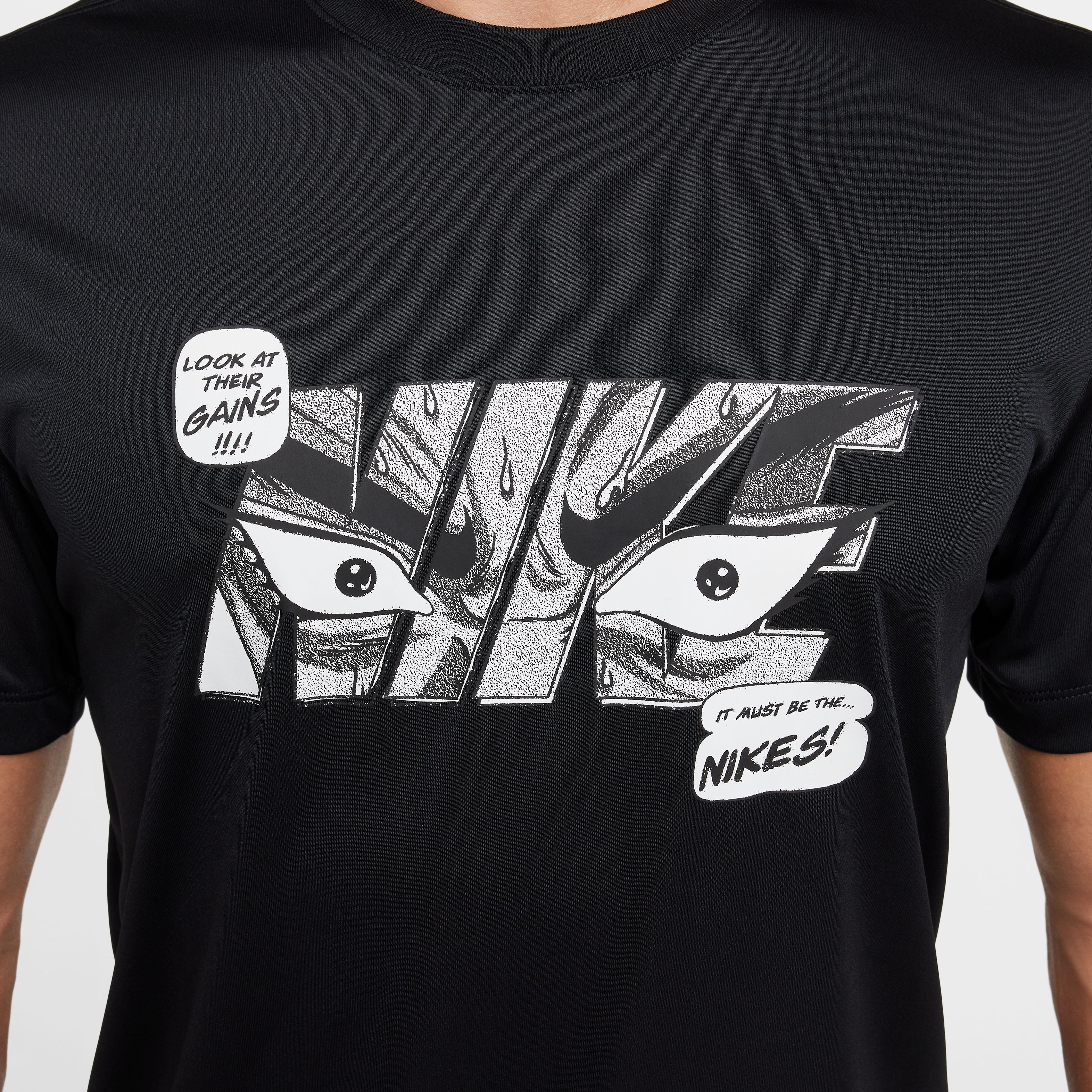 Nike M Nk Df Tee Rlgd Iykyk Camiseta Manga Corta negro de hombre para entrenamiento