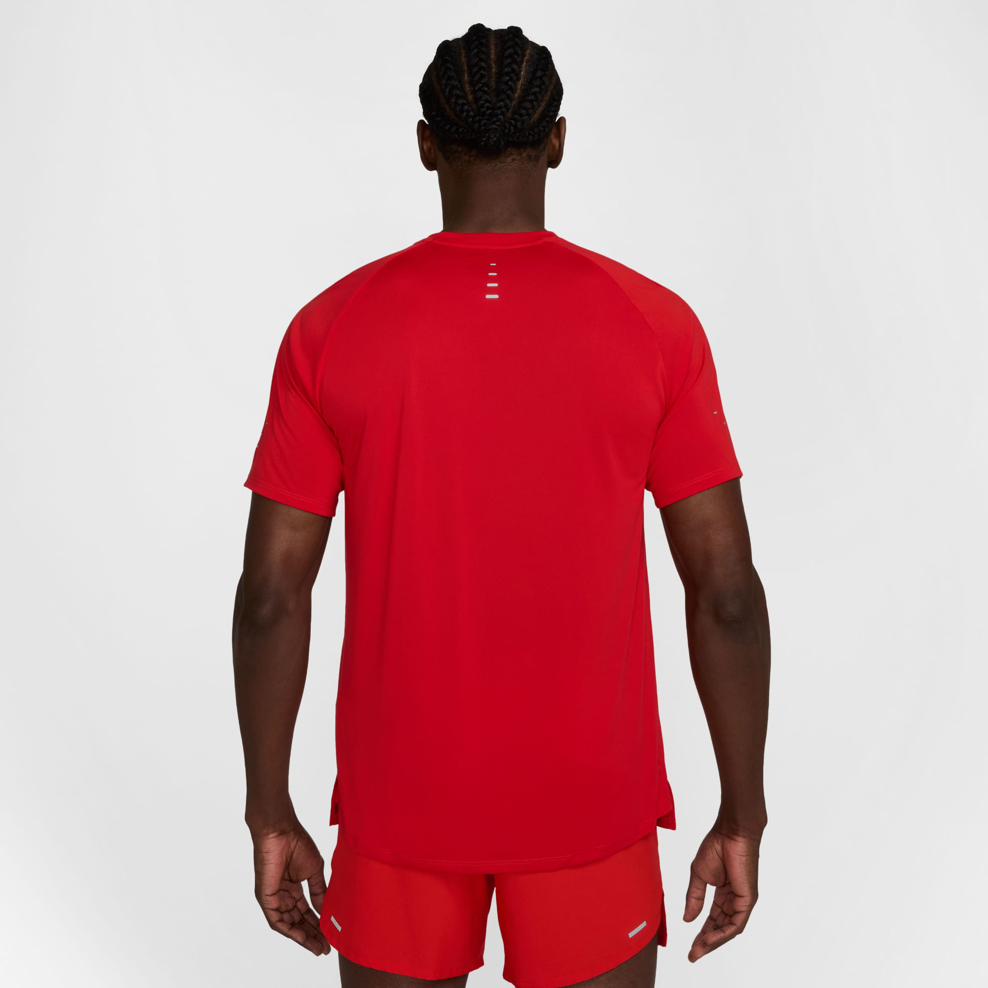 Nike M Nk Dfadv Stride Ss Top Camiseta Manga Corta rojo de hombre para correr